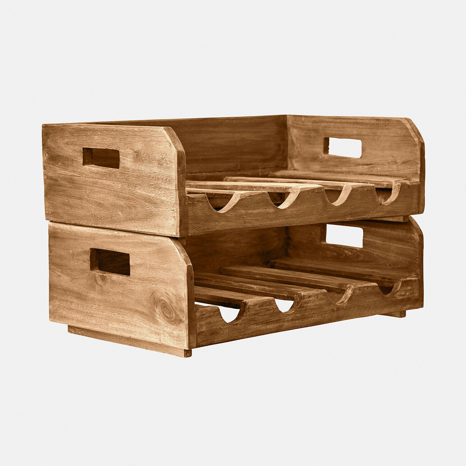 Stojak na butelki, zestaw 2 szt. Crestwooden