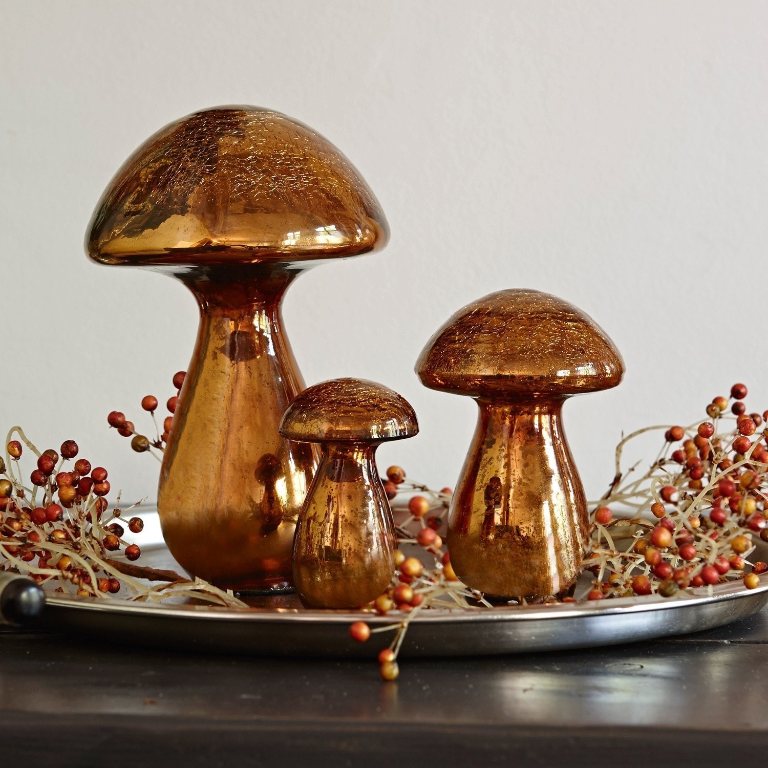 Dekoracyjny grzybek, zestaw 3 szt. Mushrooms