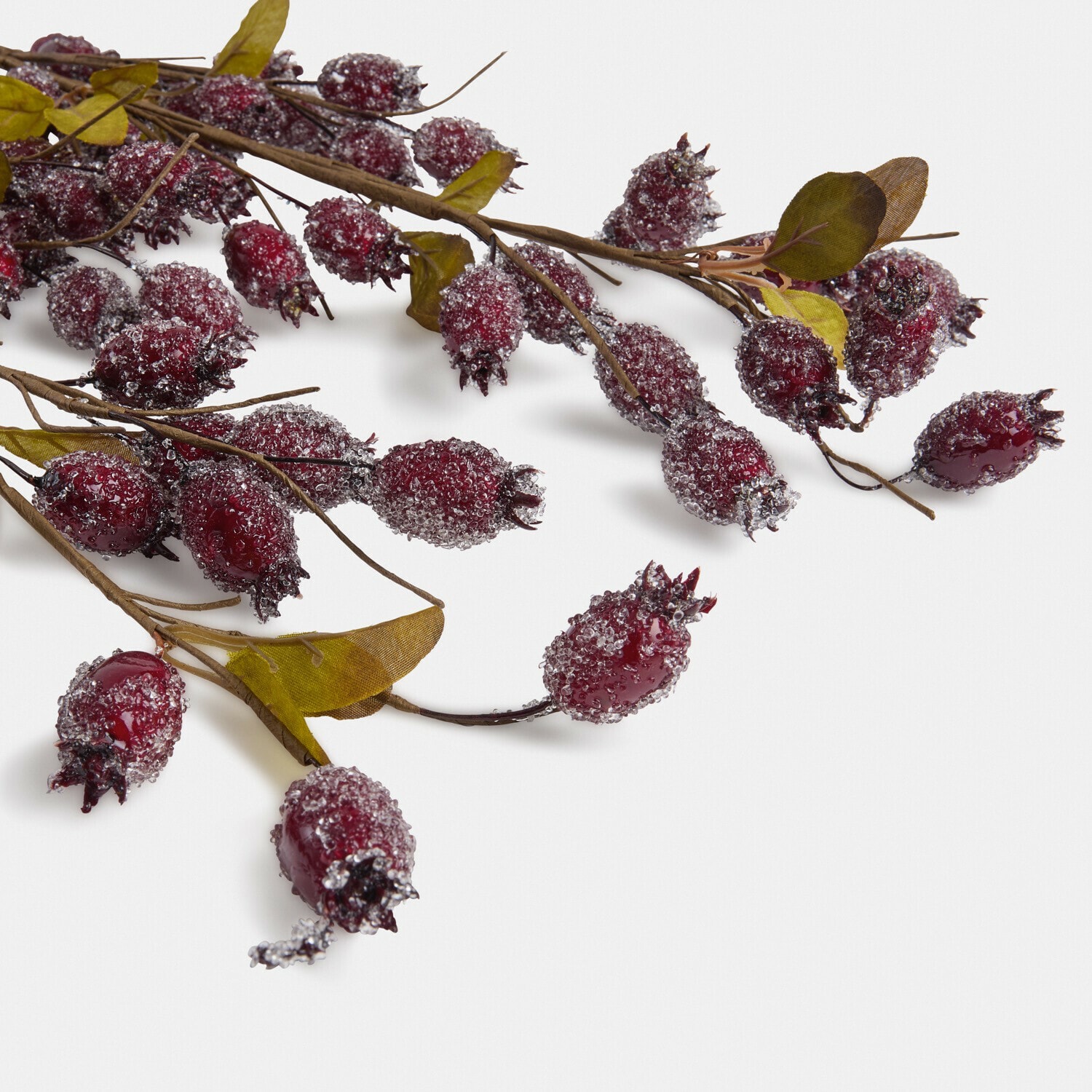 Sztuczna gałązka dzikiej róży, zestaw 3 szt. Buttonbush