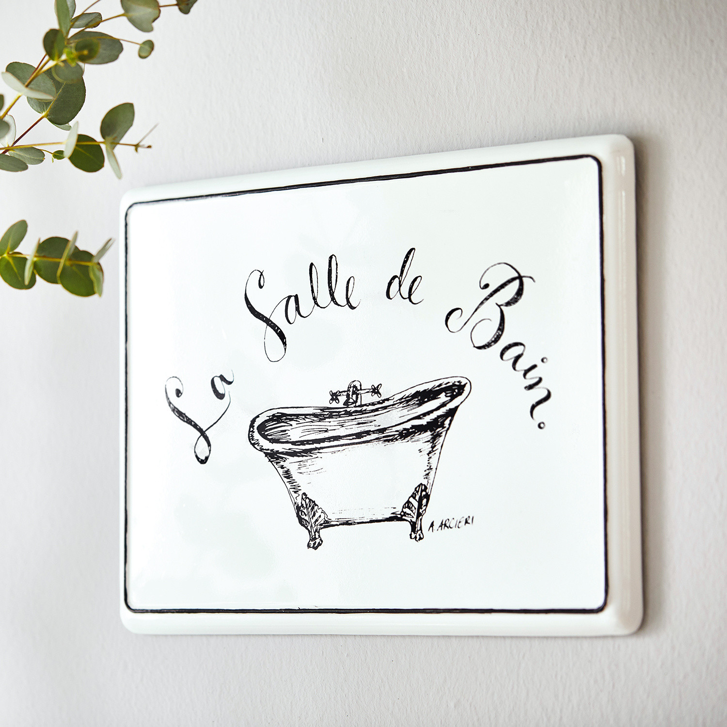 Tablica dekoracyjna La salle de bain