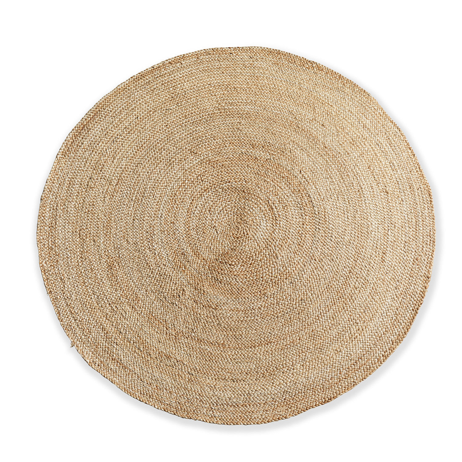 Dywan Imene Okrągły dywan z naturalnego juty w beżowym kolorze, idealny do wnętrz w stylu eko i boho