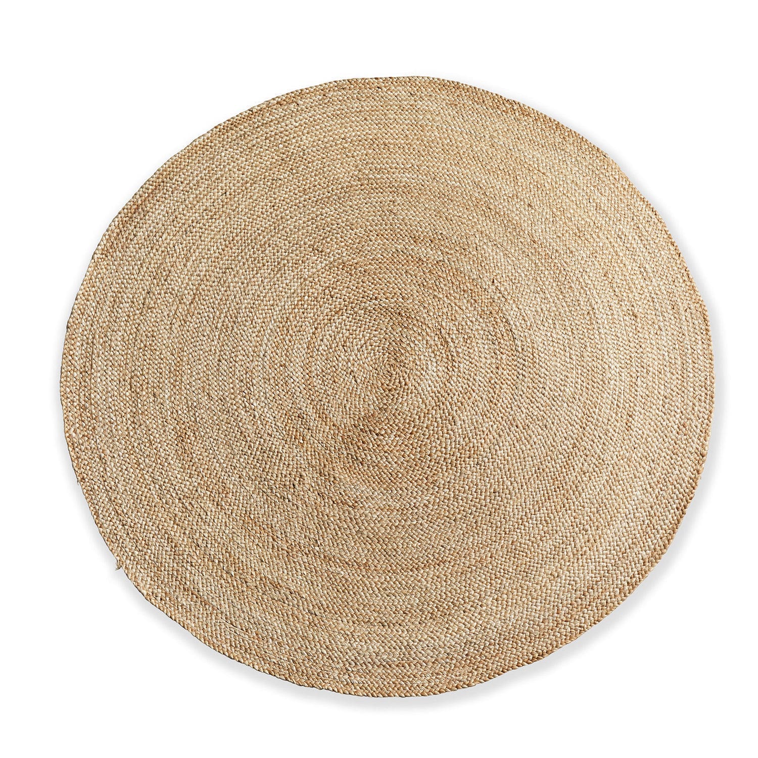 Dywan Imene Okrągły dywan z naturalnego juty w beżowym kolorze, idealny do wnętrz w stylu eko i boho