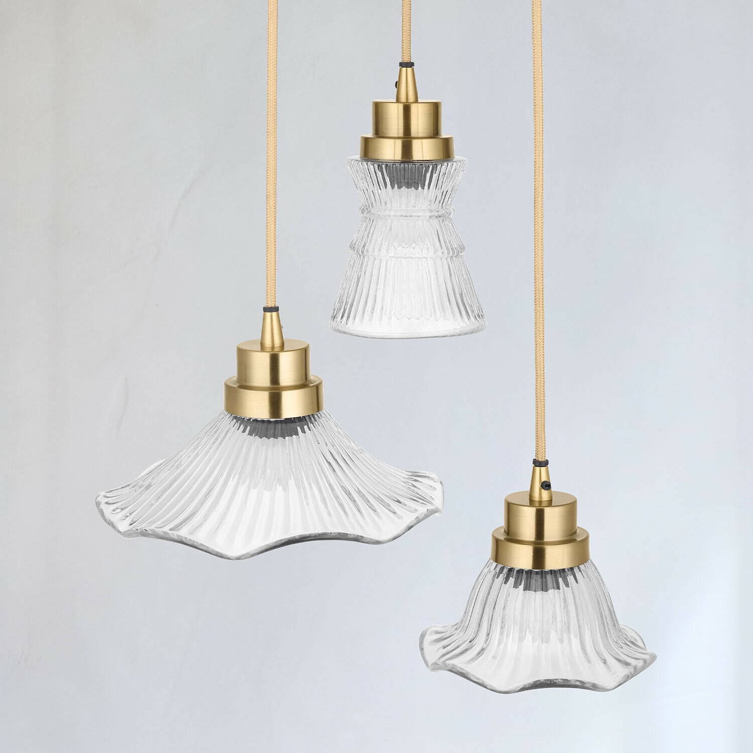 Lampa wisząca, zestaw 3 szt. Lunaras