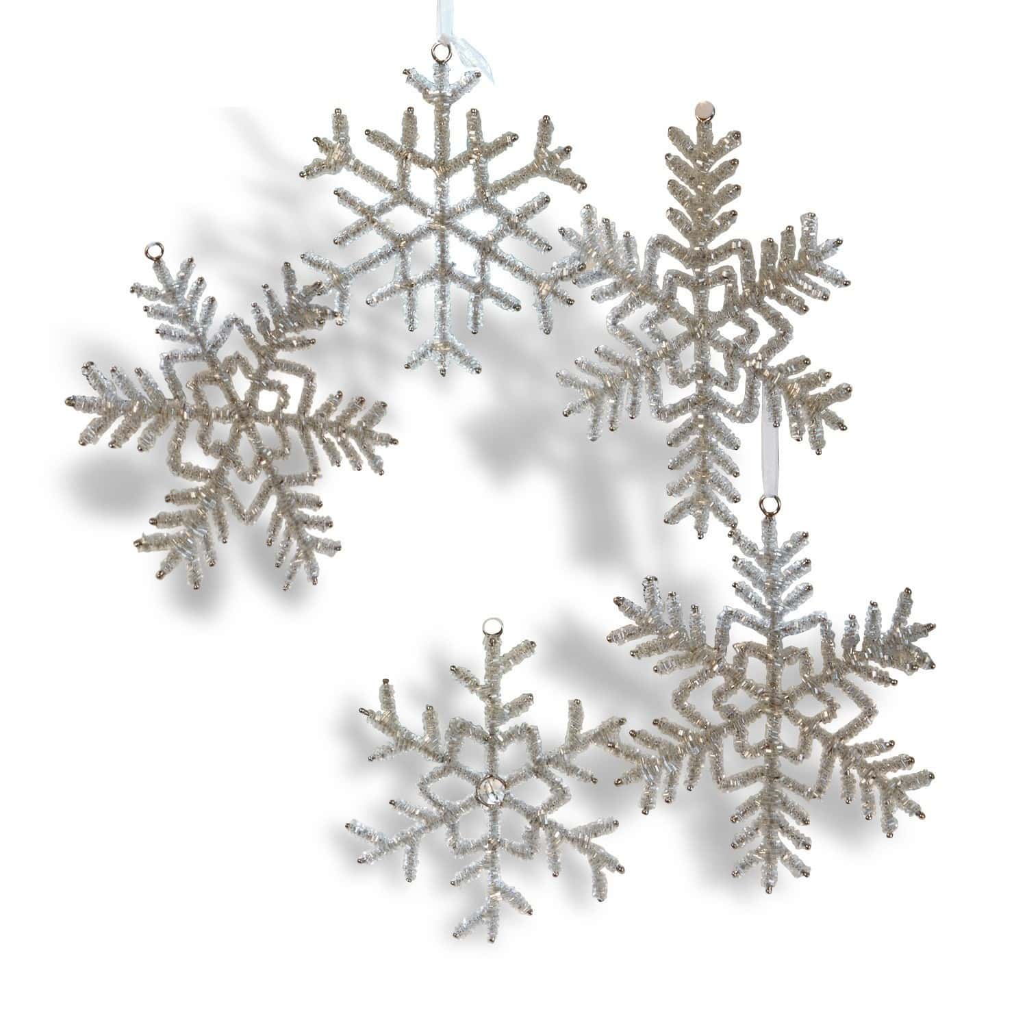Świąteczna zawieszka, zestaw 5 szt. Snowflake