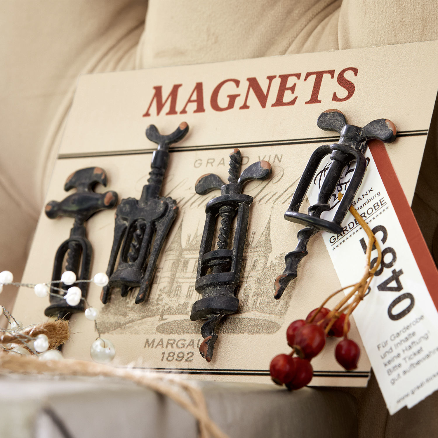 Magnes, zestaw 4 szt. Corkscrew