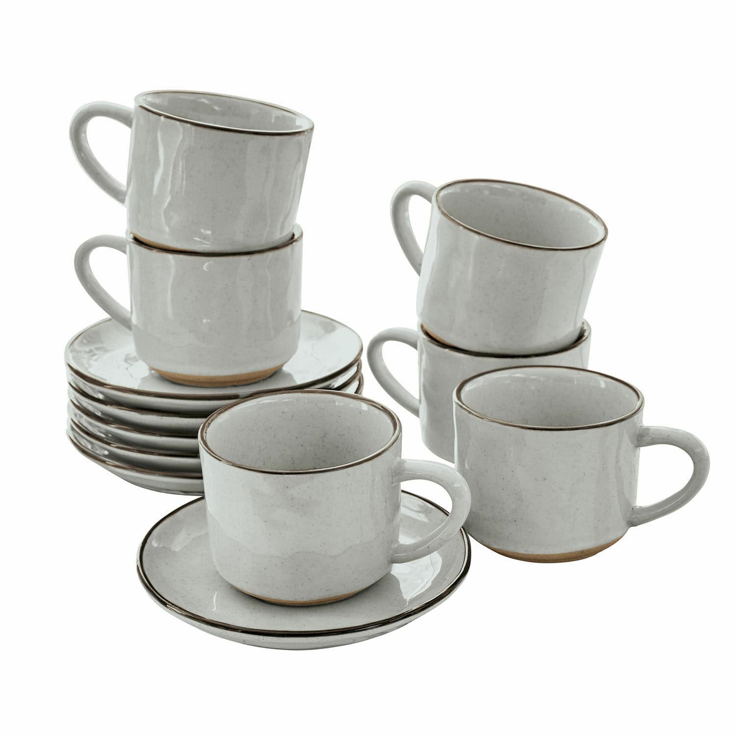 Filiżanka do espresso ze spodkiem, zestaw 6 szt. Biarré