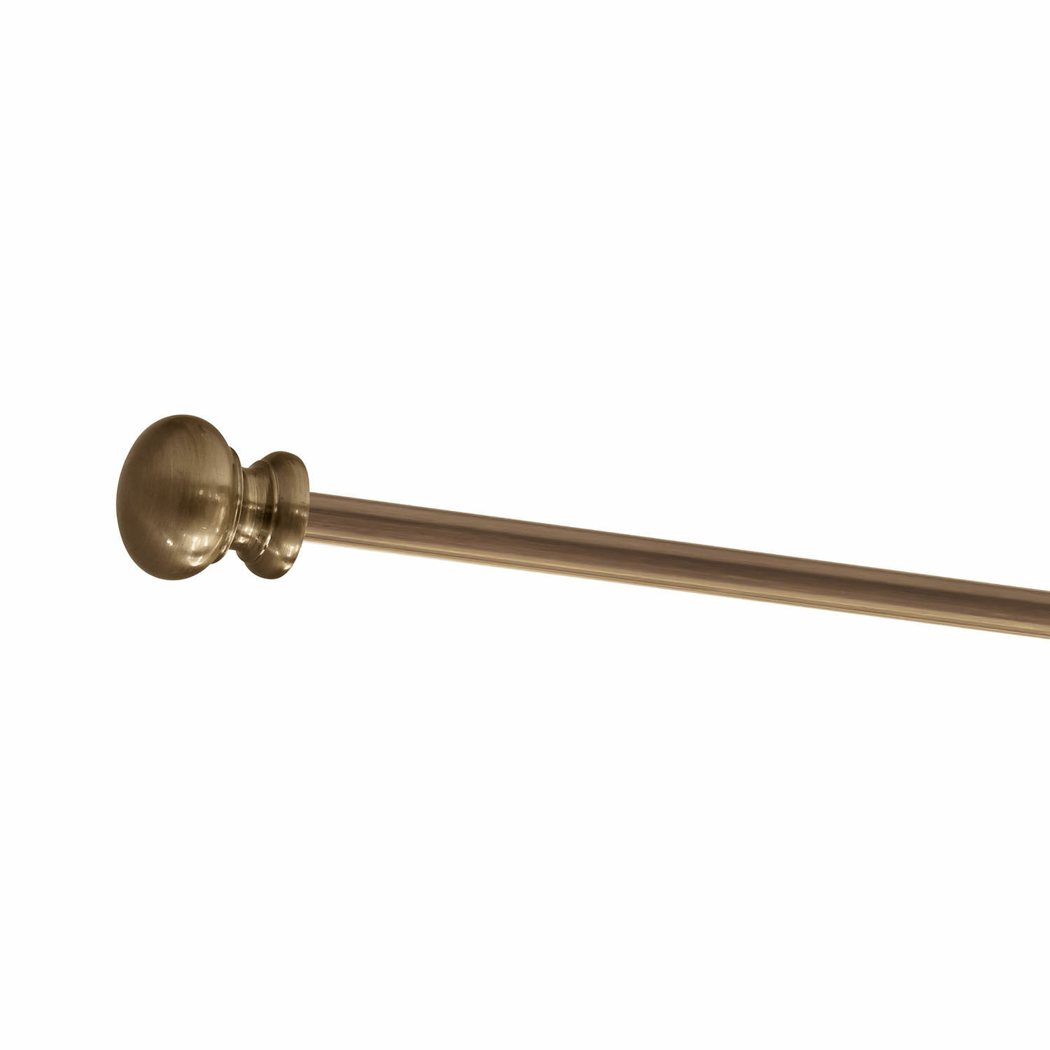 Karnisz Henderson Metalowa mosiężna drążek do zasłon w kolorze starego złota, elegancki element dekoracyjny