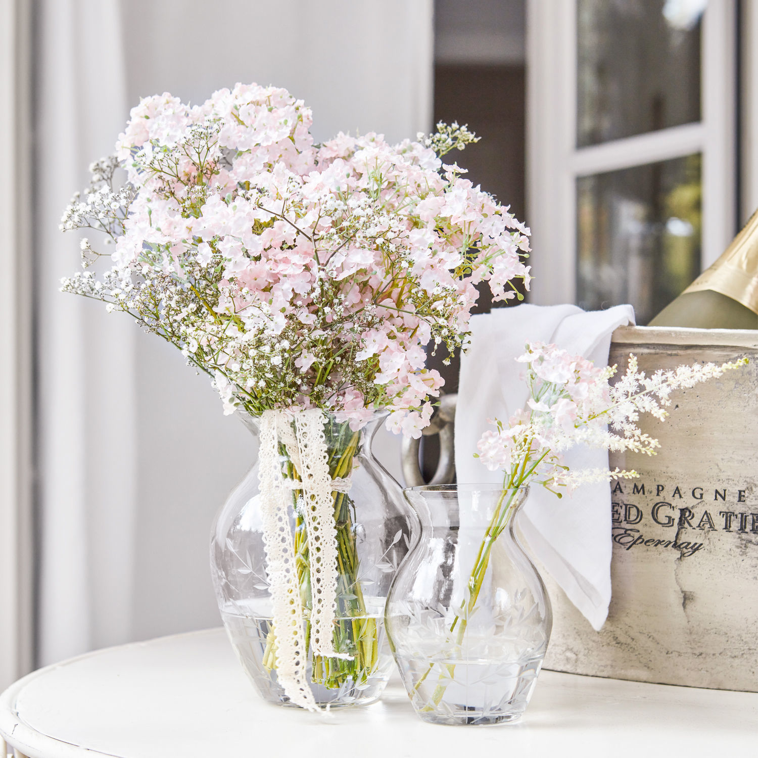 Dekoracyjny kwiat, zestaw 4 szt. Calanthe