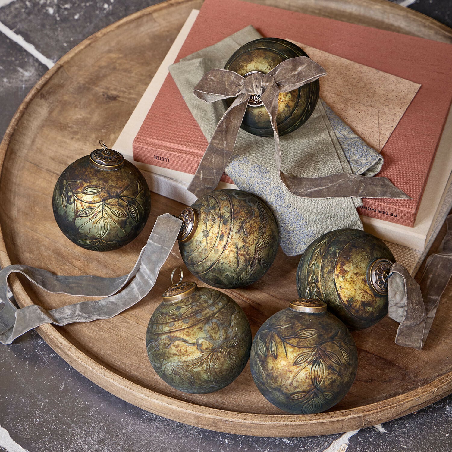 Bombka, zestaw 6 szt. Goldenblist Bombka, zestaw 6 szt. Goldenblist