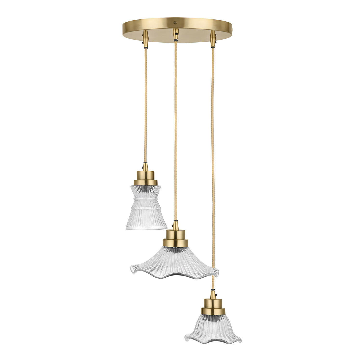 Lampa wisząca, zestaw 3 szt. Lunaras