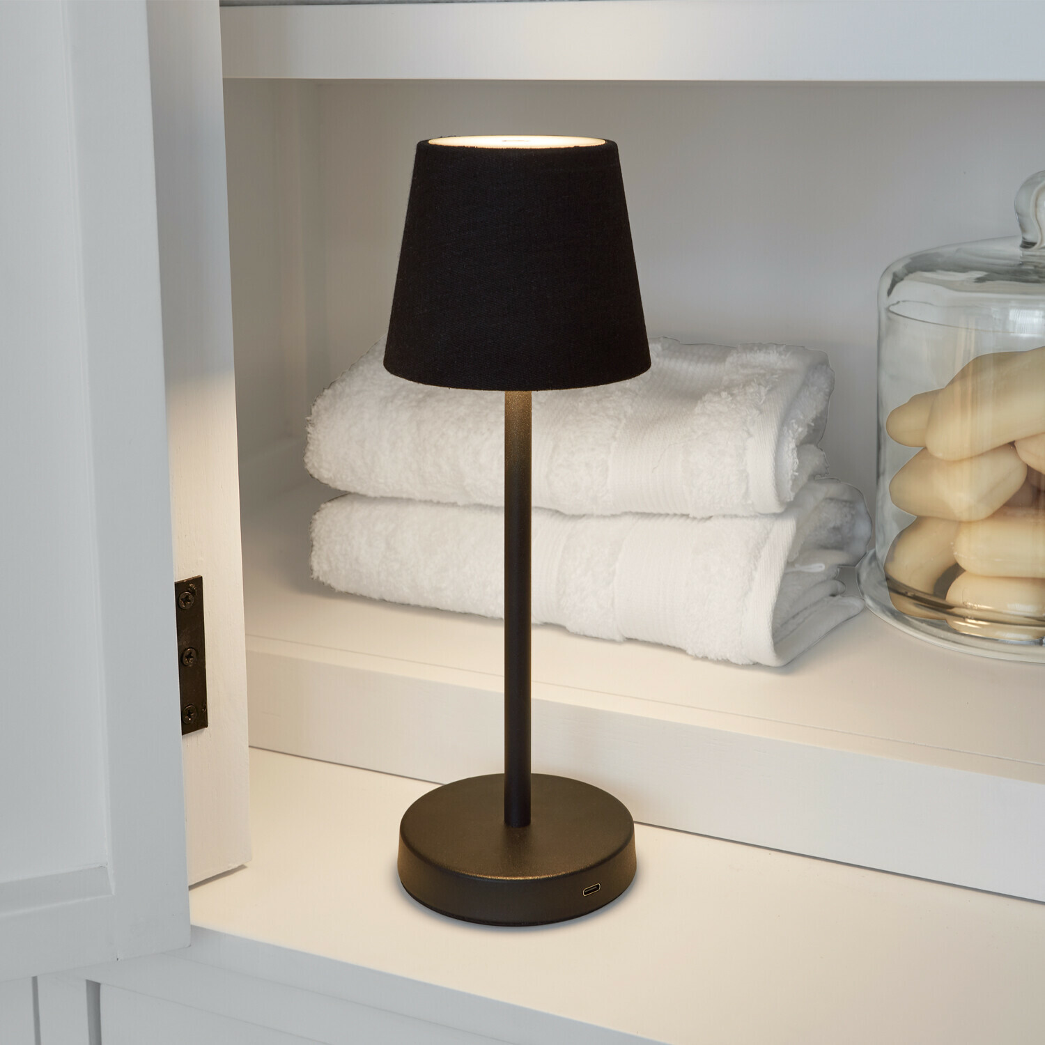 Lampa stołowa z możliwością ładowania Sylvainie