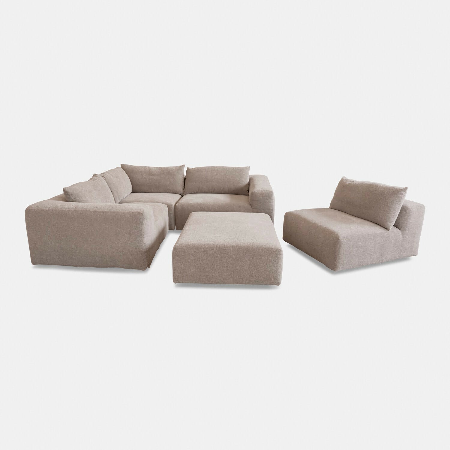 Sofa modułowa z podnóżkiem Northcombe