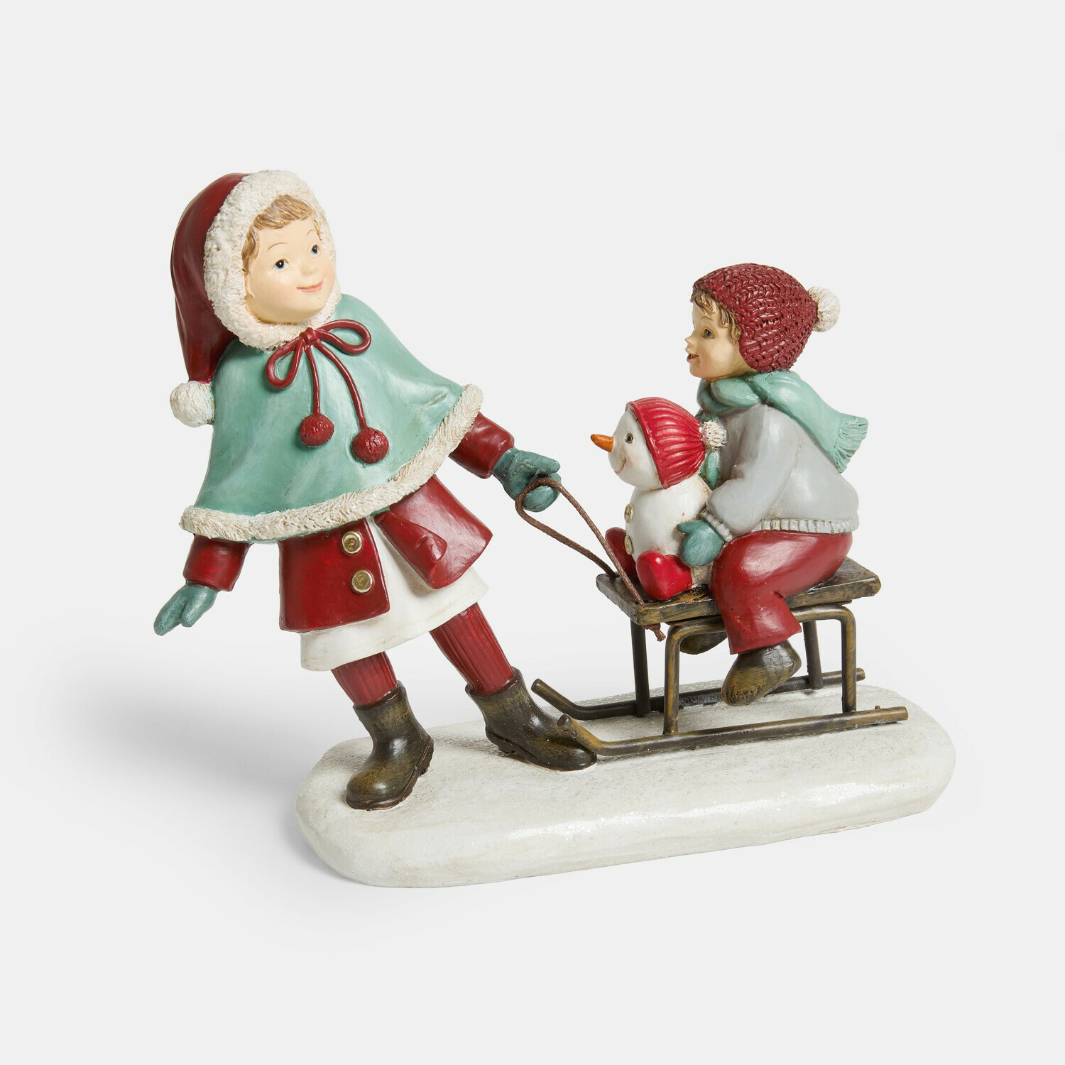Figurka dzieci z sankami Petitnid