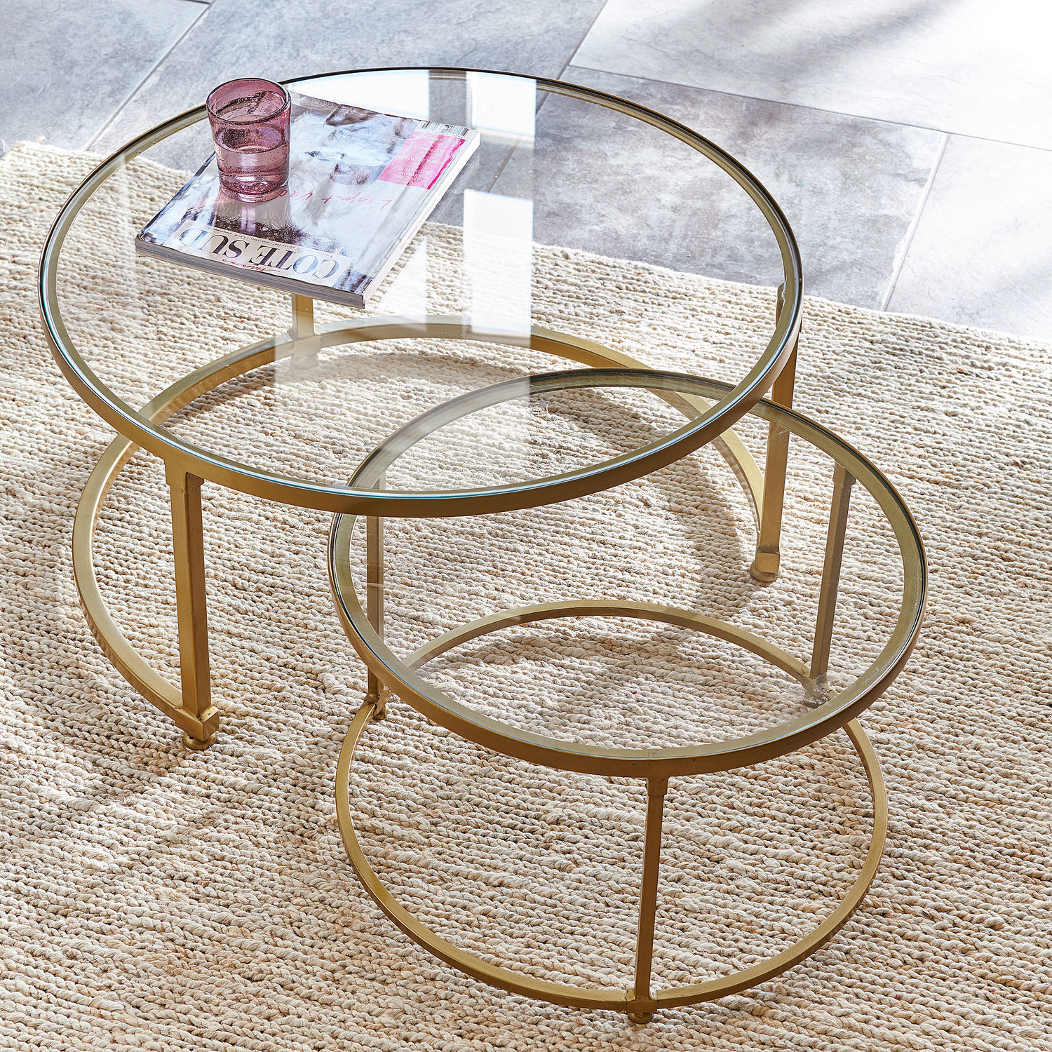 Stolik kawowy, zestaw 2 szt. Caraman