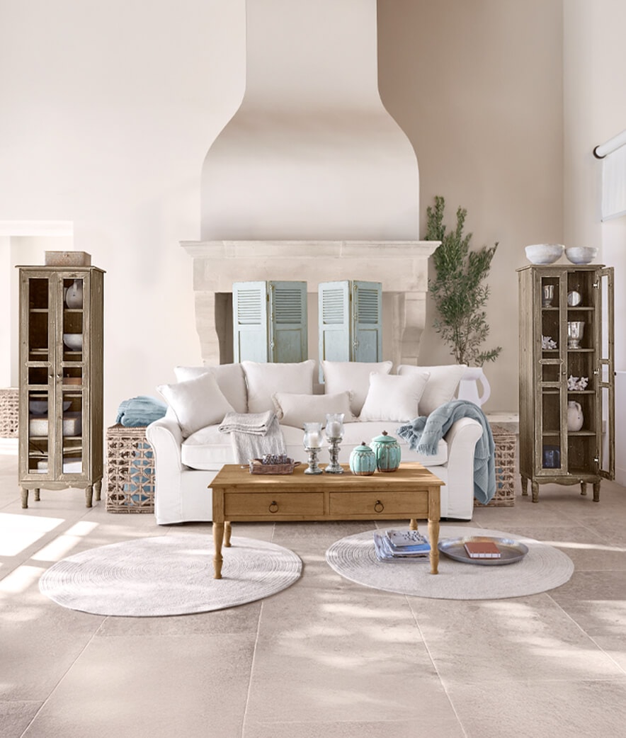 Sofa w nadmorskim klimacie