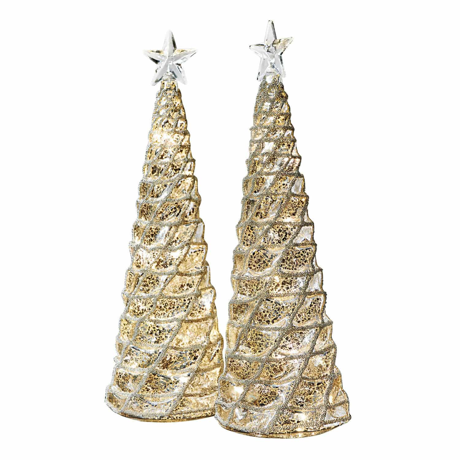Drzewko dekoracyjne, zestaw 2 szt. Glitter