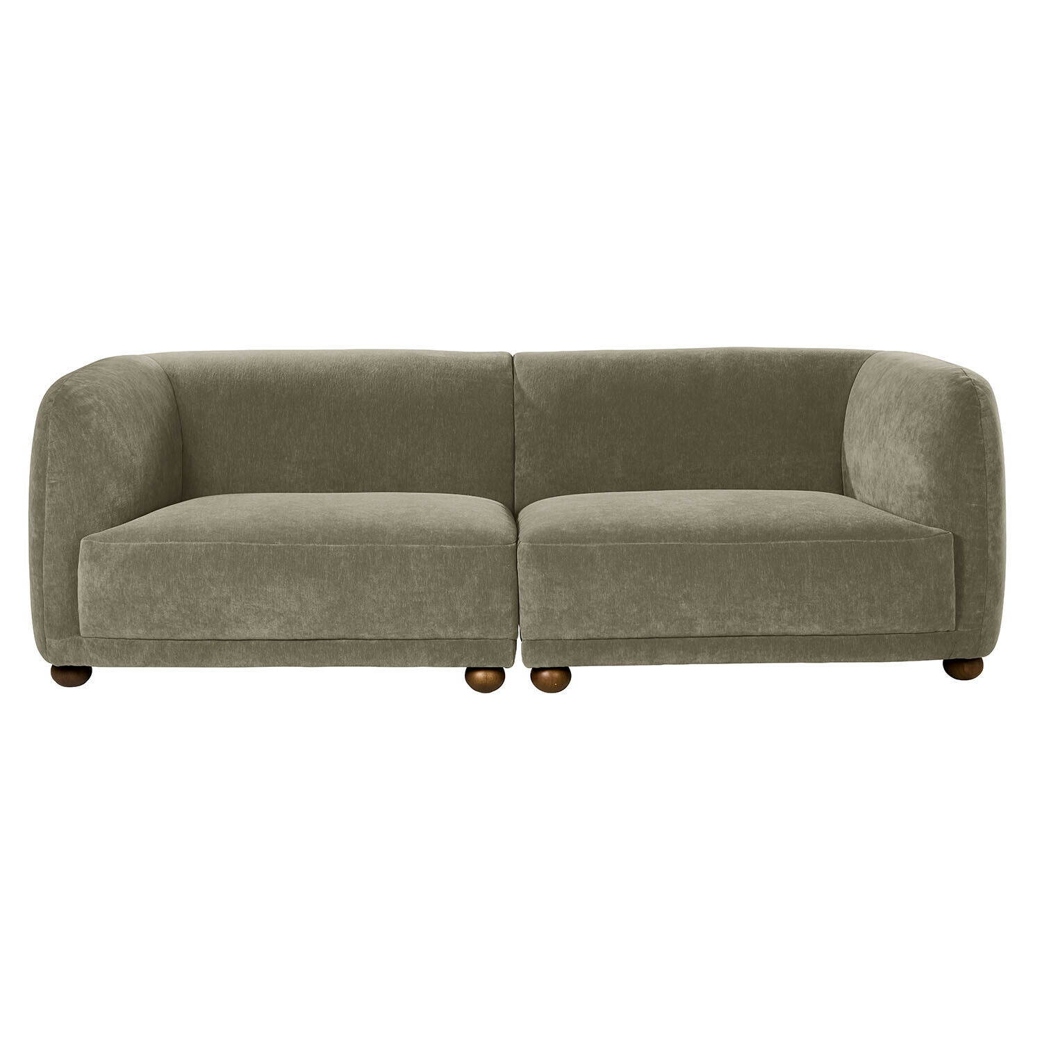 oliwkowa zieleń Sofa Scintillique w oliwkowym kolorze z miękkiego materiału, nowoczesny mebel wypoczynkowy do salonu