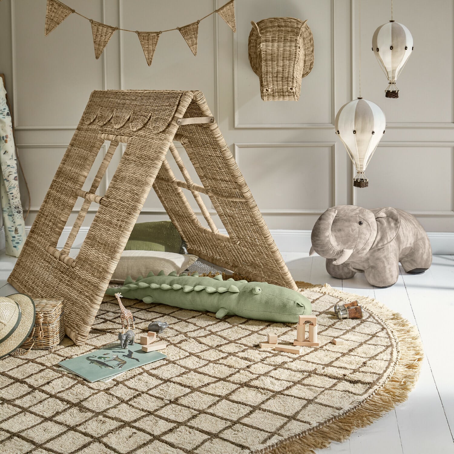 Zestaw 2 dekoracyjnych balonów na gorące powietrze Merrybean
