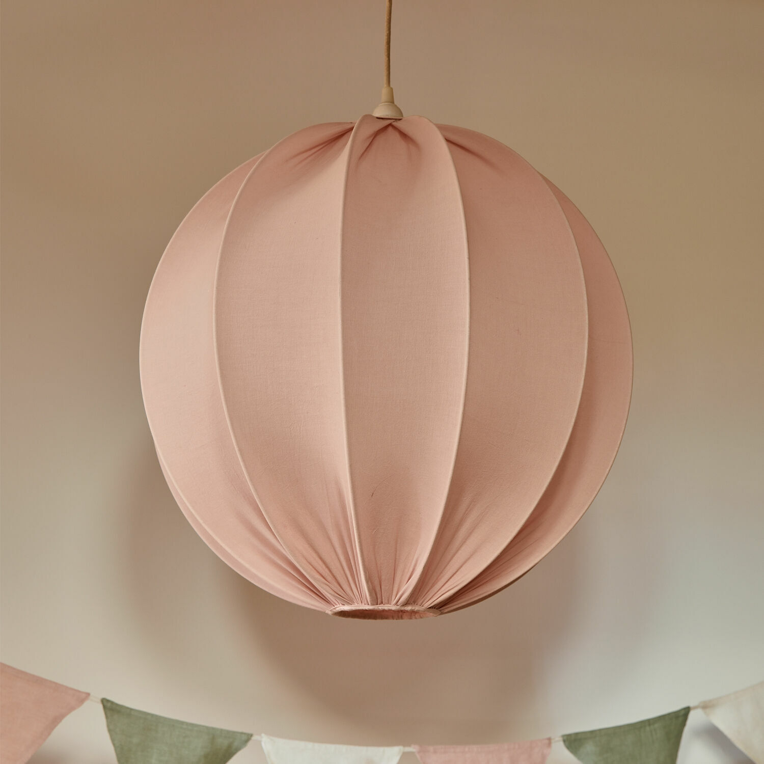 Lampa wisząca Lisonne Różowa lampa wisząca z tkaniny o okrągłym kształcie, dekoracja wnętrz do salonu lub sypialni