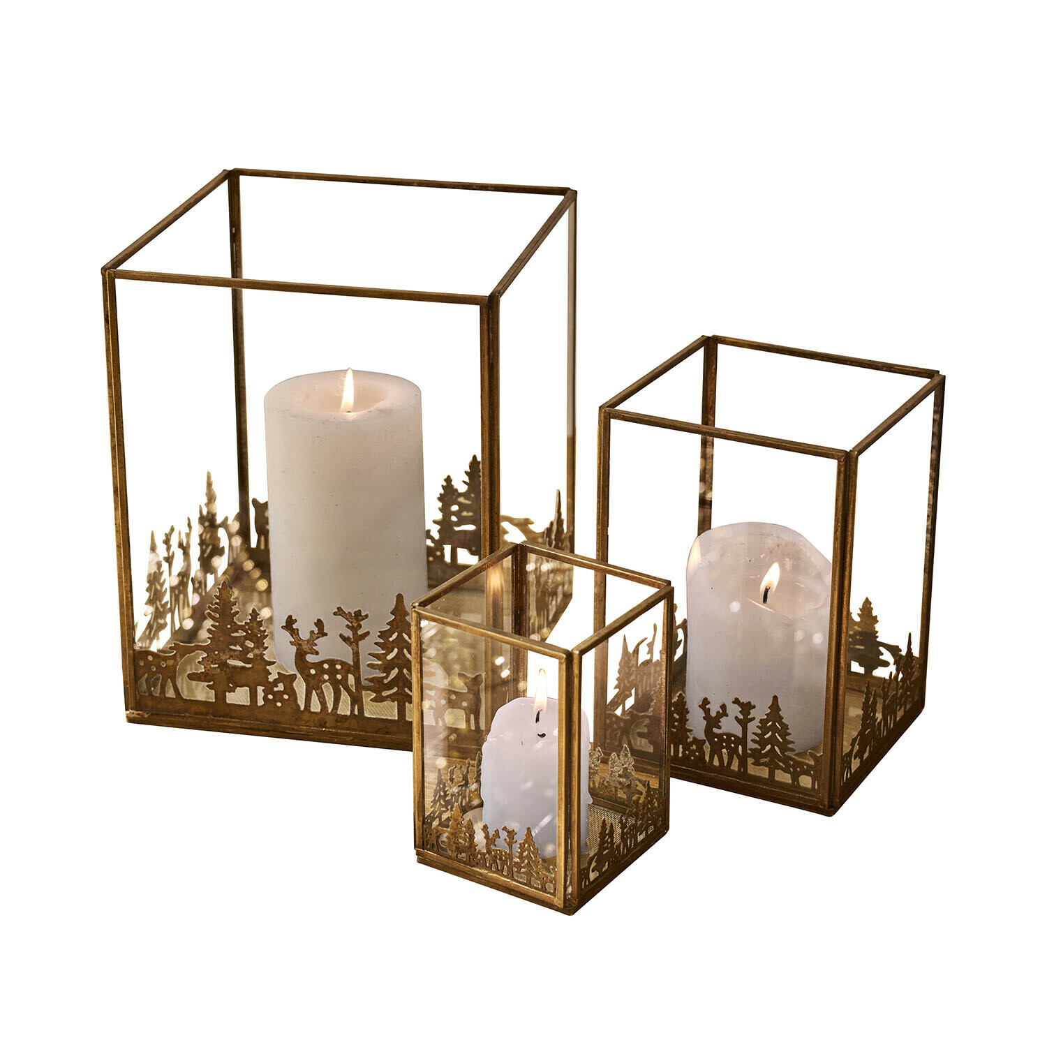 Lampion, zestaw 3 szt. Solenda