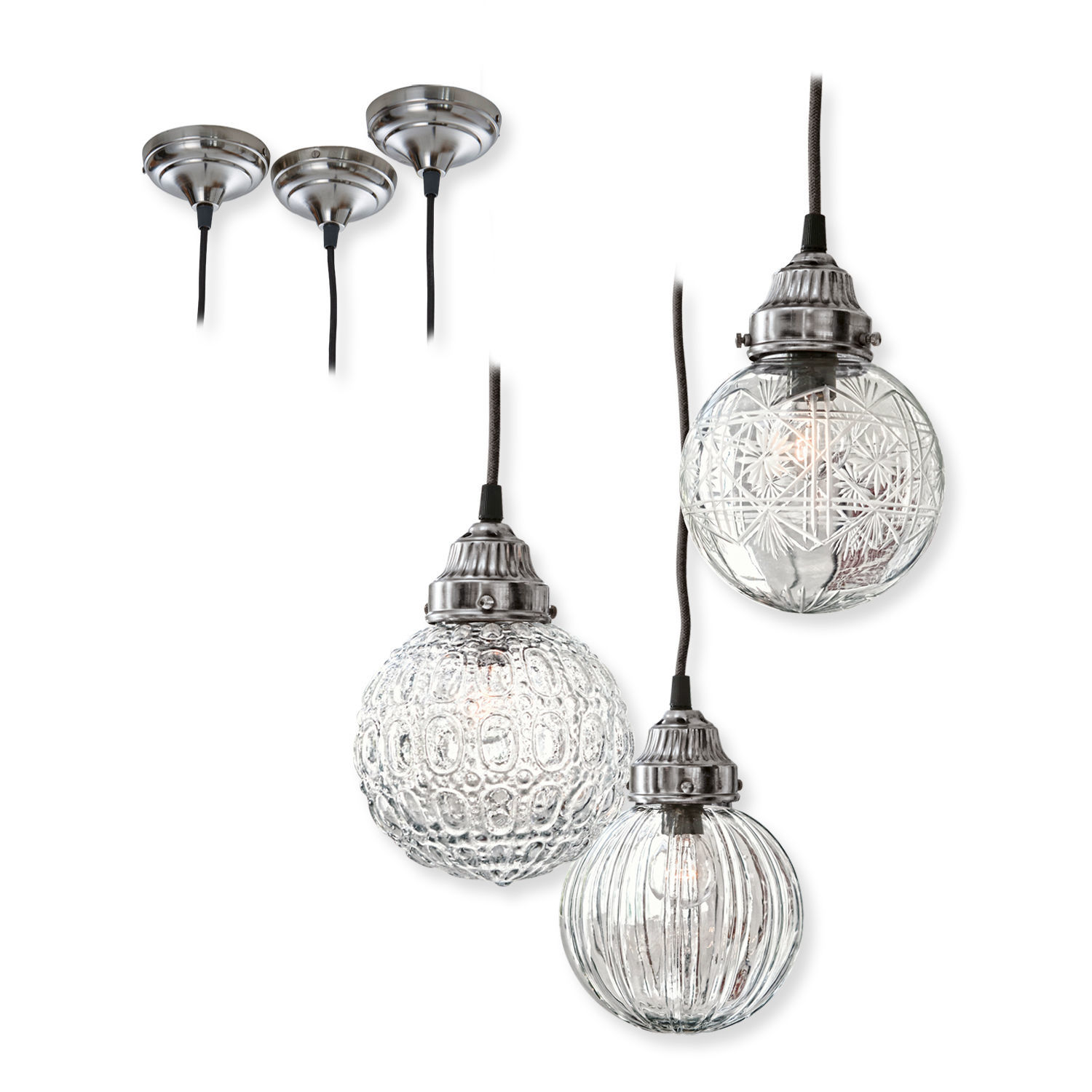 Lampa wisząca, zestaw 3 szt. Lidia