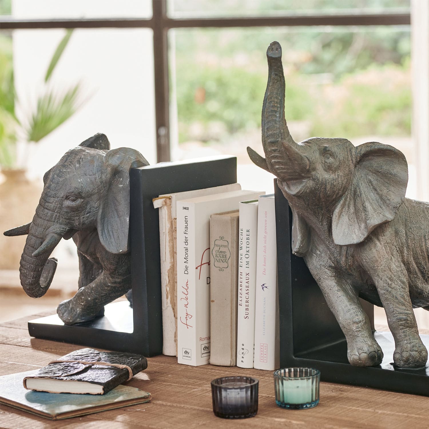Podpórka do książek, zestaw 2 szt. Elephants