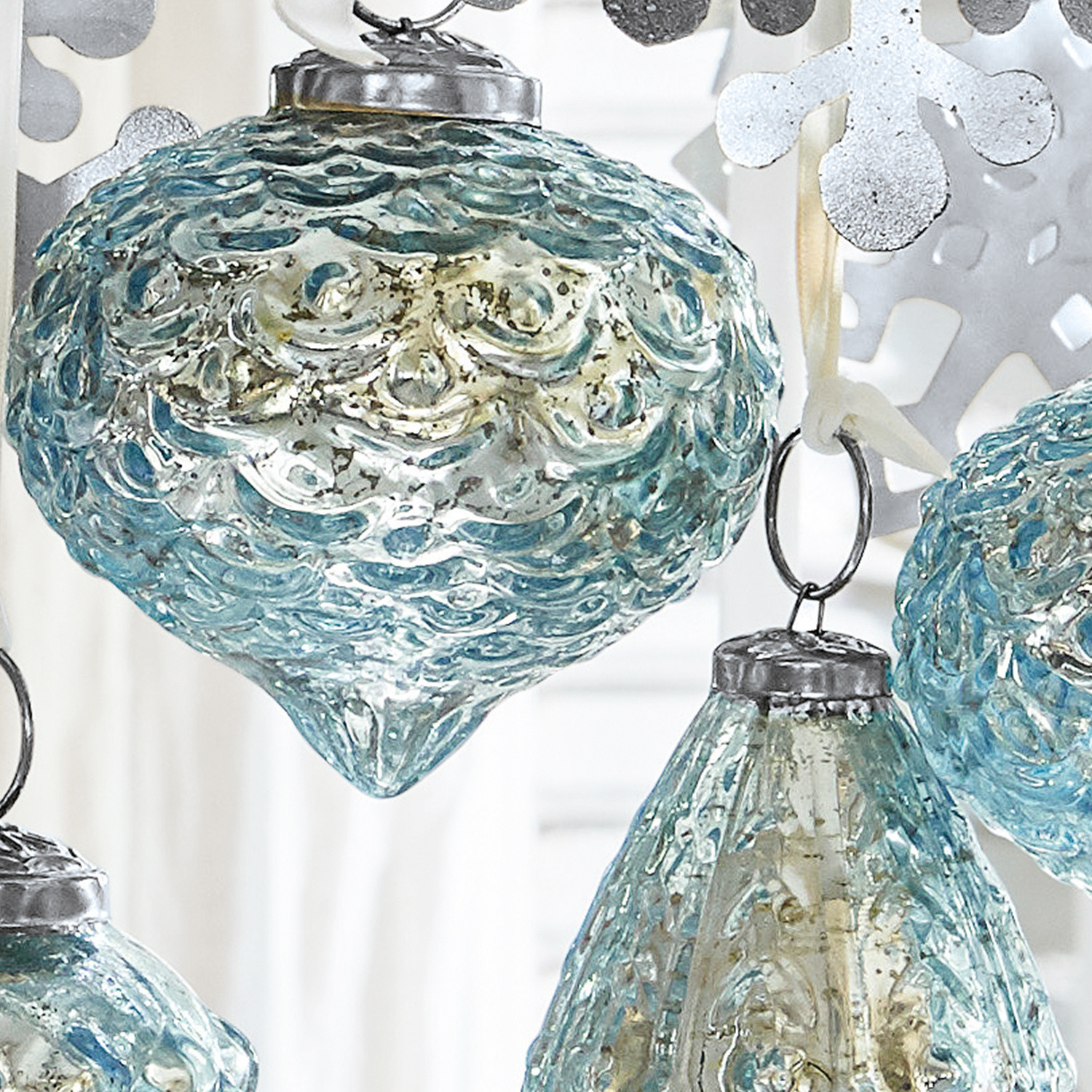 Świąteczne zawieszki, zestaw 6 szt. Blue