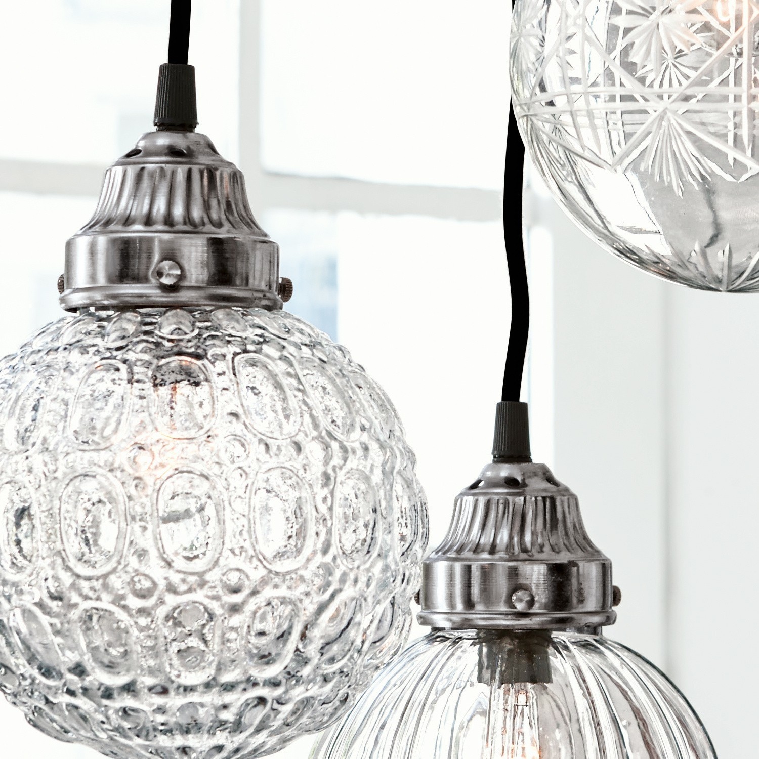 Lampa wisząca, zestaw 3 szt. Lidia