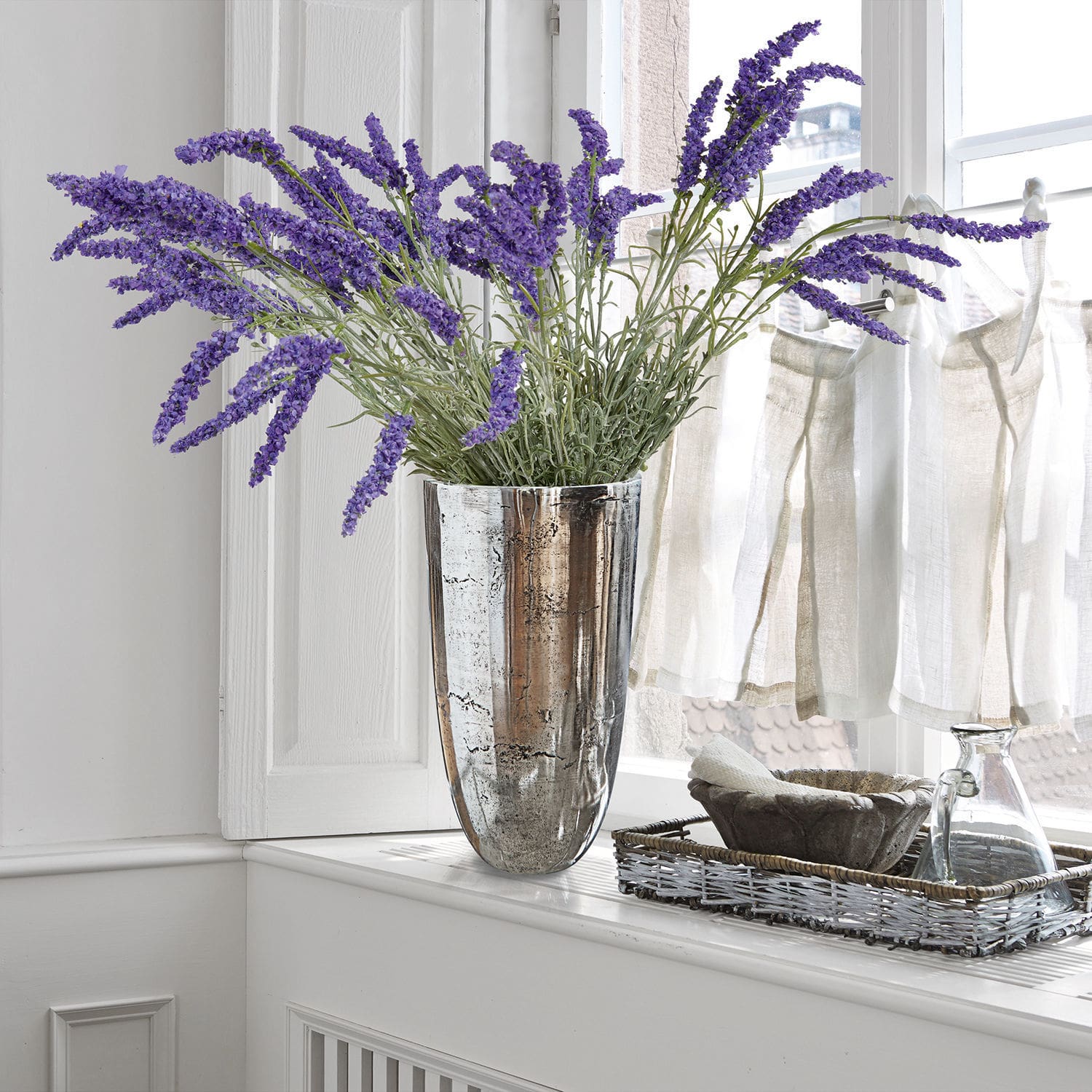 Dekoracja kwiatowa, zestaw 6 szt. Lavender
