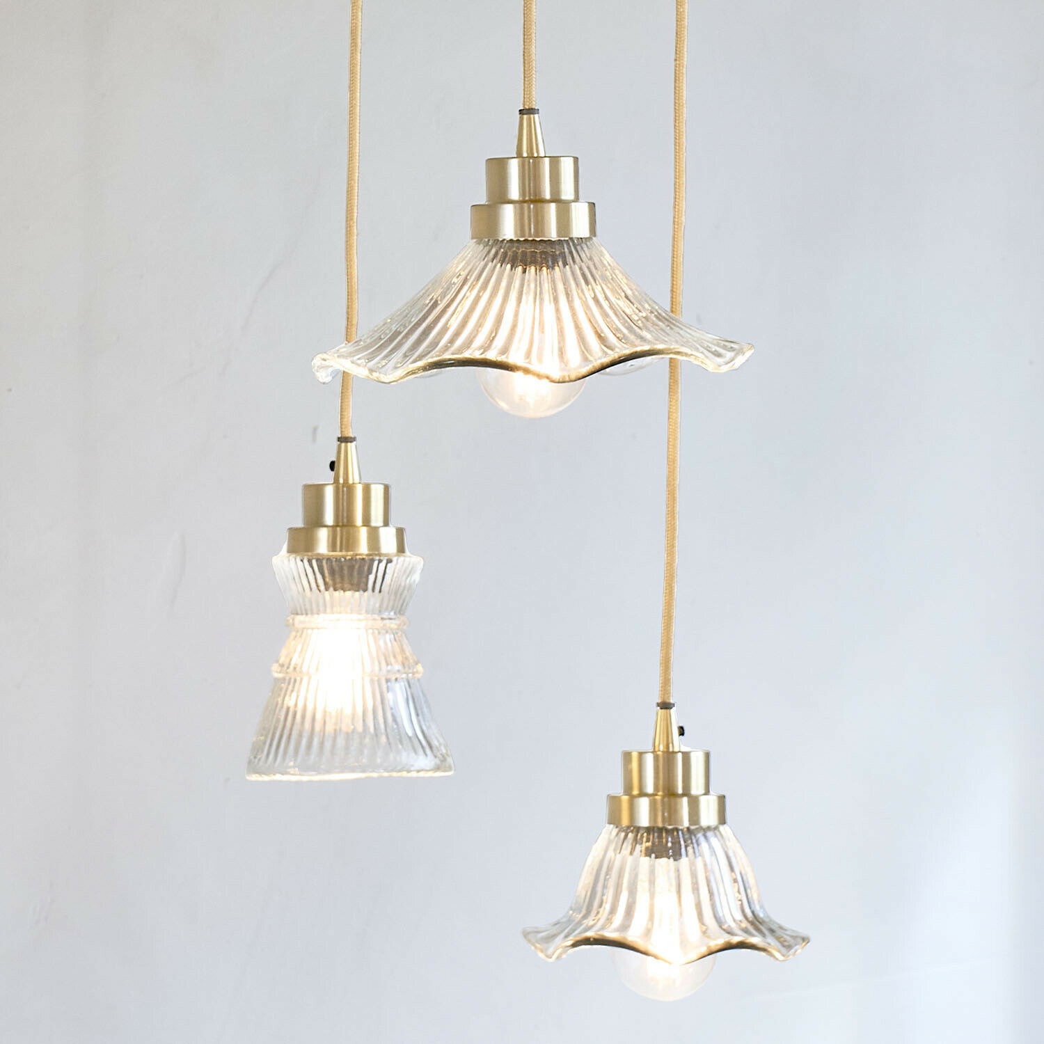 Lampa wisząca, zestaw 3 szt. Lunaras