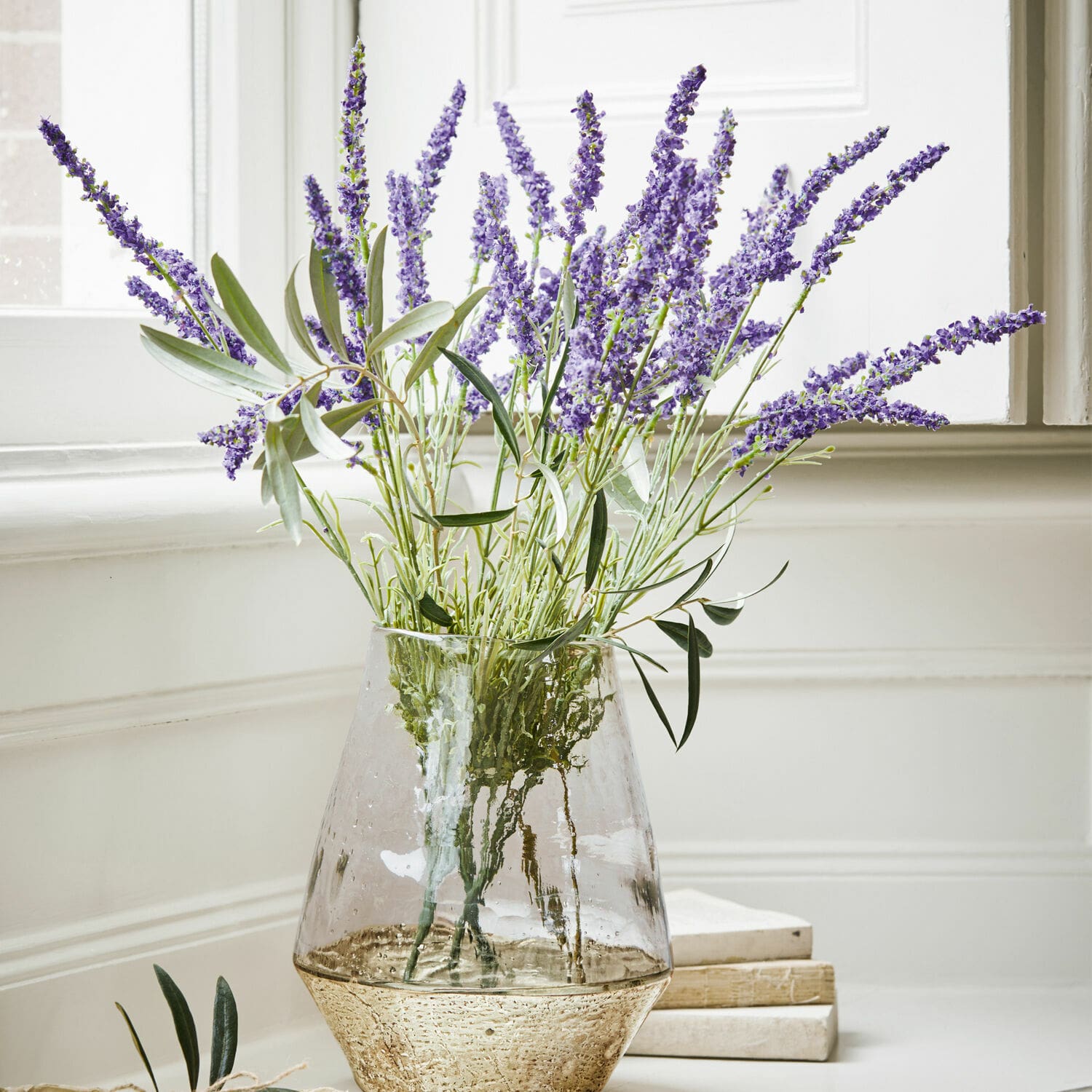 Dekoracja kwiatowa, zestaw 6 szt. Lavender
