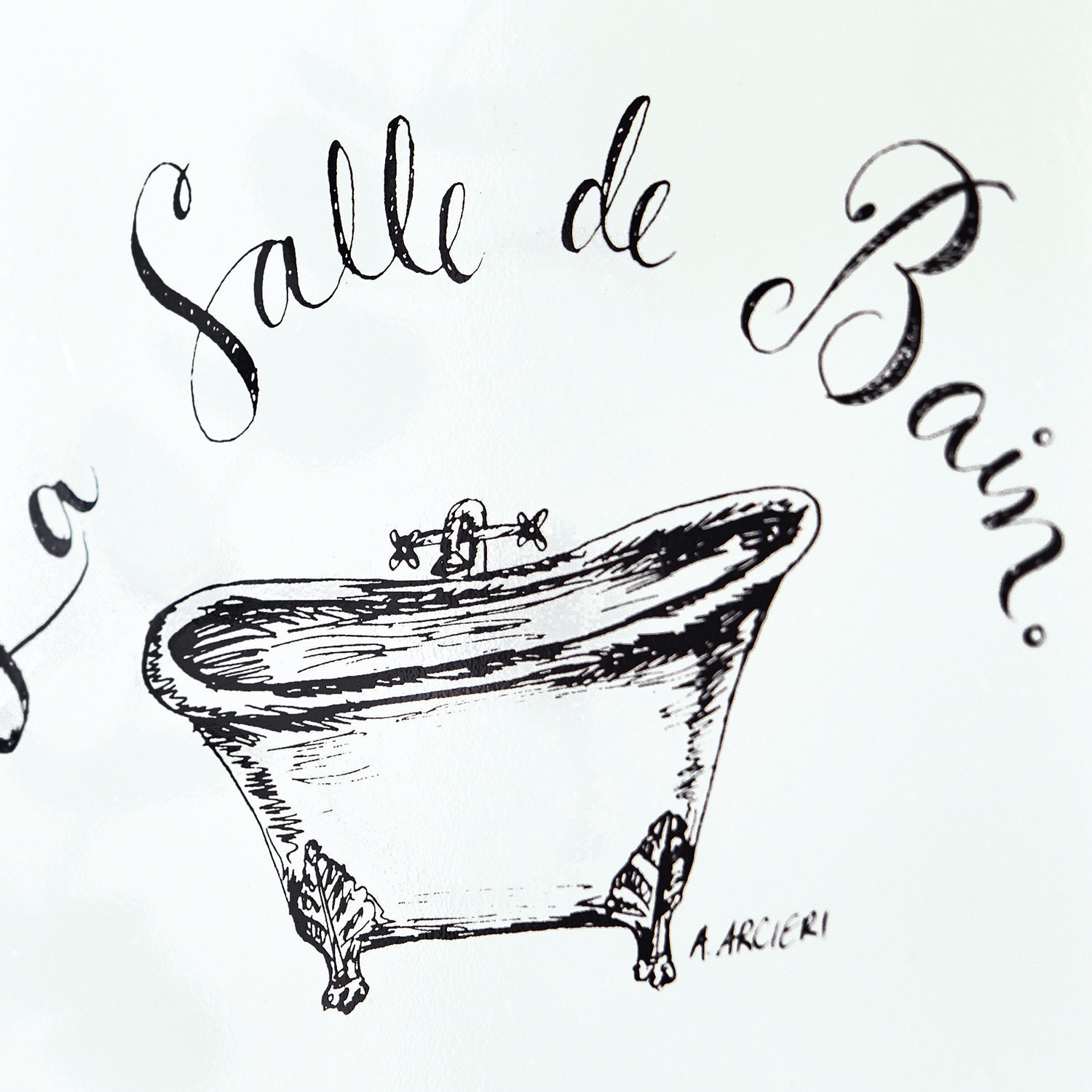Tablica dekoracyjna La salle de bain