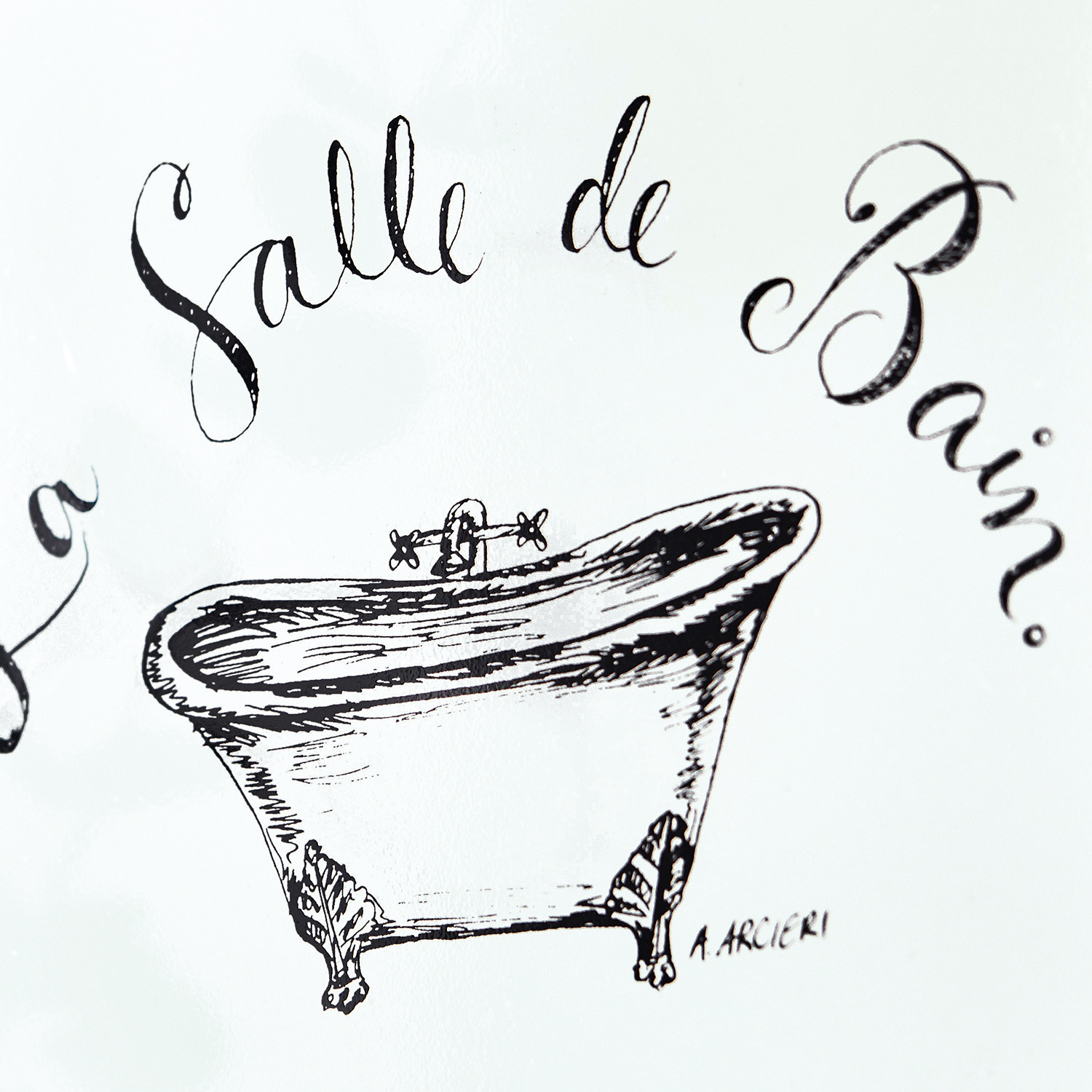 Tablica dekoracyjna La salle de bain