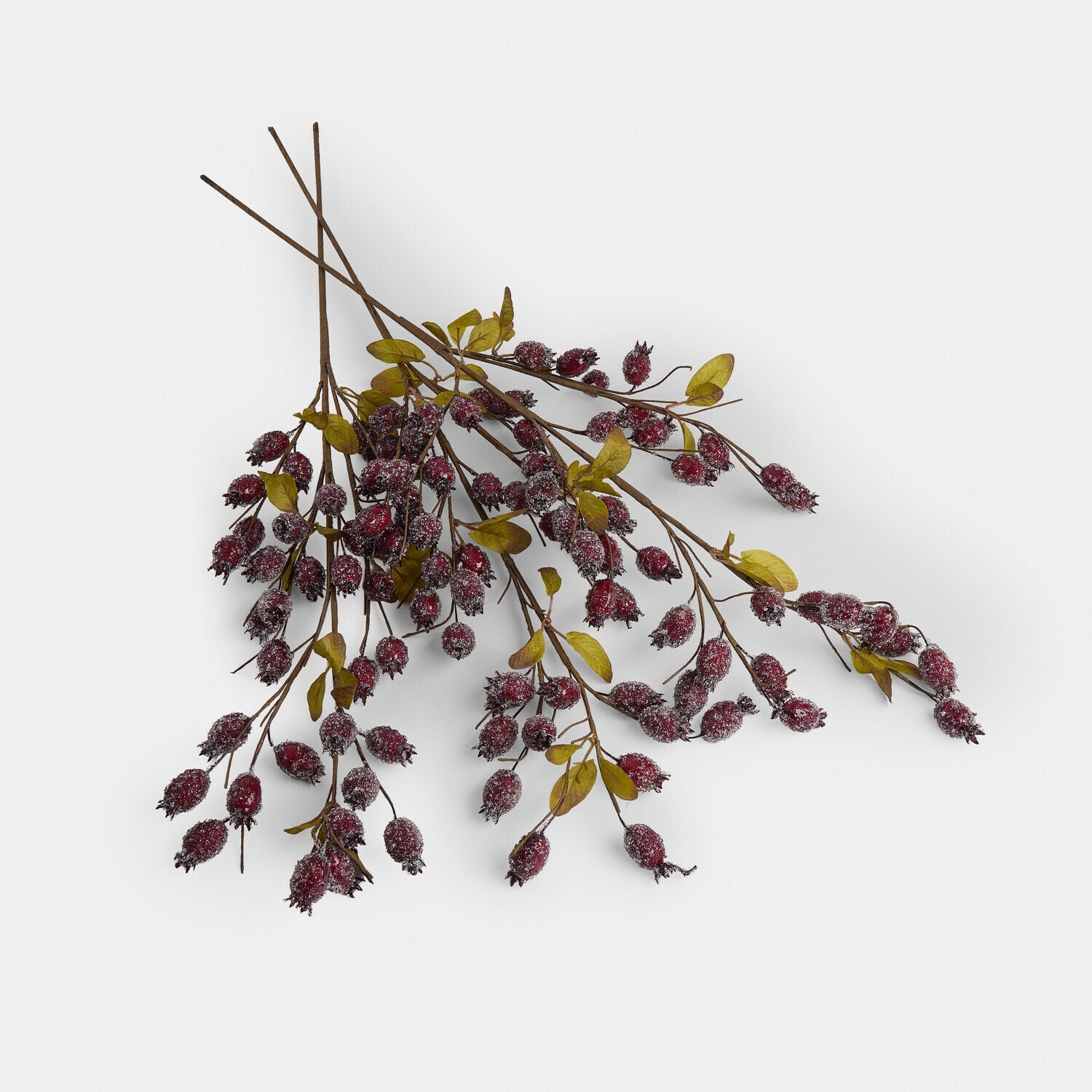 Sztuczna gałązka dzikiej róży, zestaw 3 szt. Buttonbush