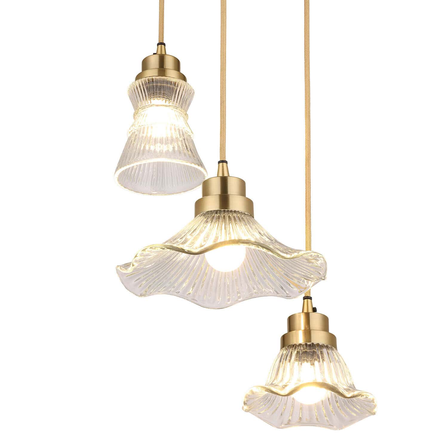 Lampa wisząca, zestaw 3 szt. Lunaras