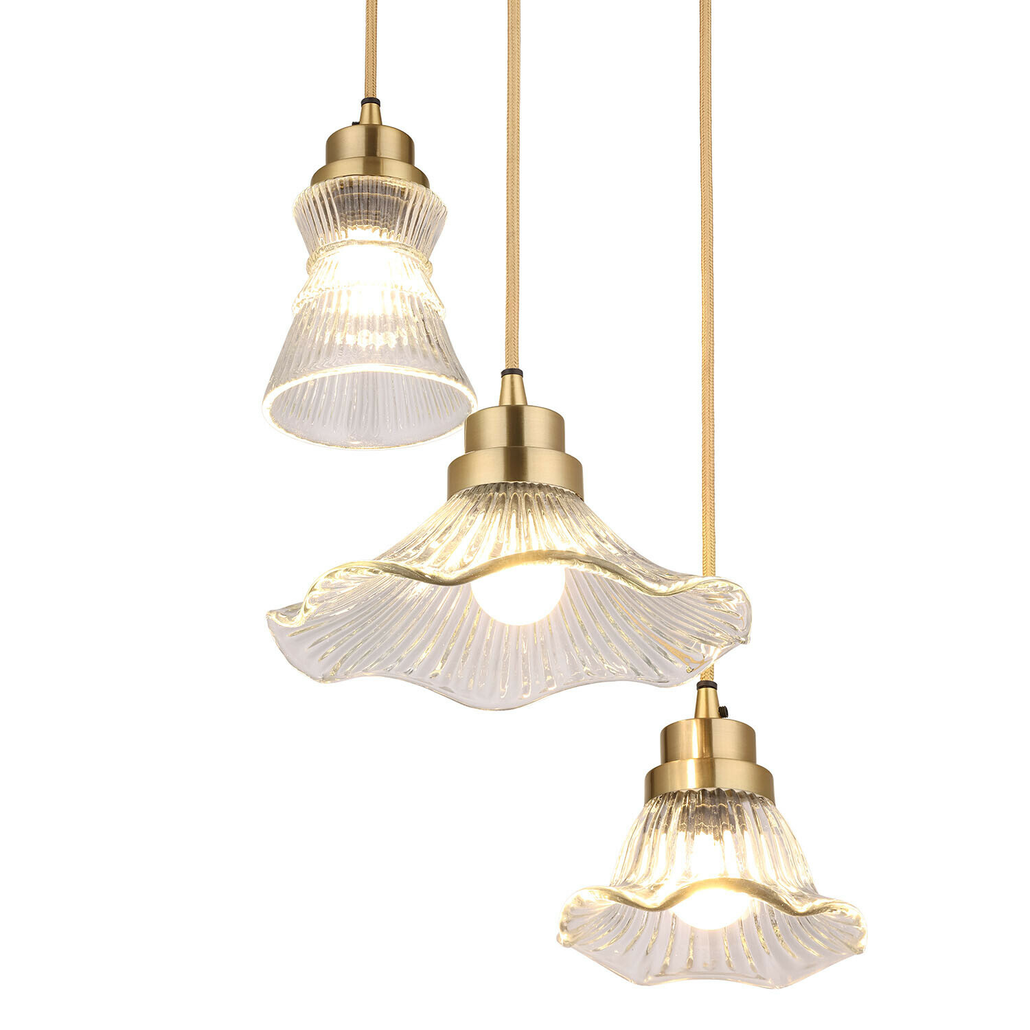 Lampa wisząca, zestaw 3 szt. Lunaras