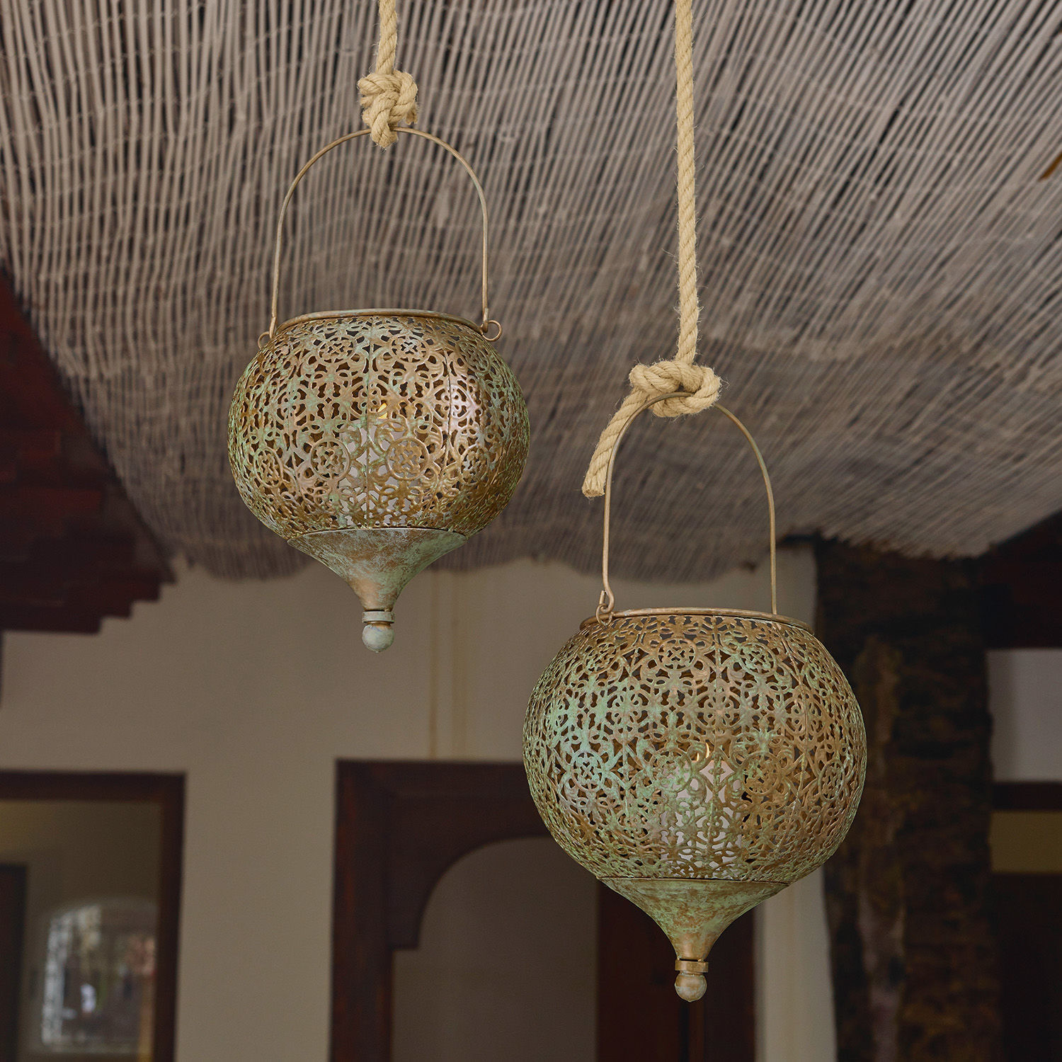 Lampion wiszący, zestaw 2 szt. Gaël