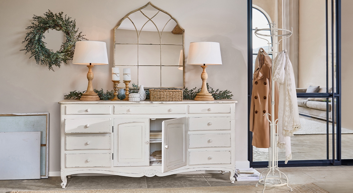 Shabby chic w bieli
