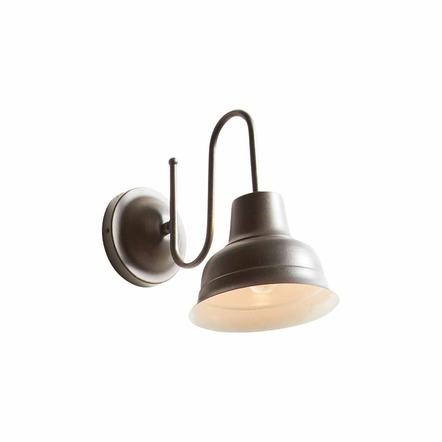 antyczny brąz Brązowa metalowa lampa ścienna Sidney do użytku zewnętrznego, stylowa lampa ogrodowa