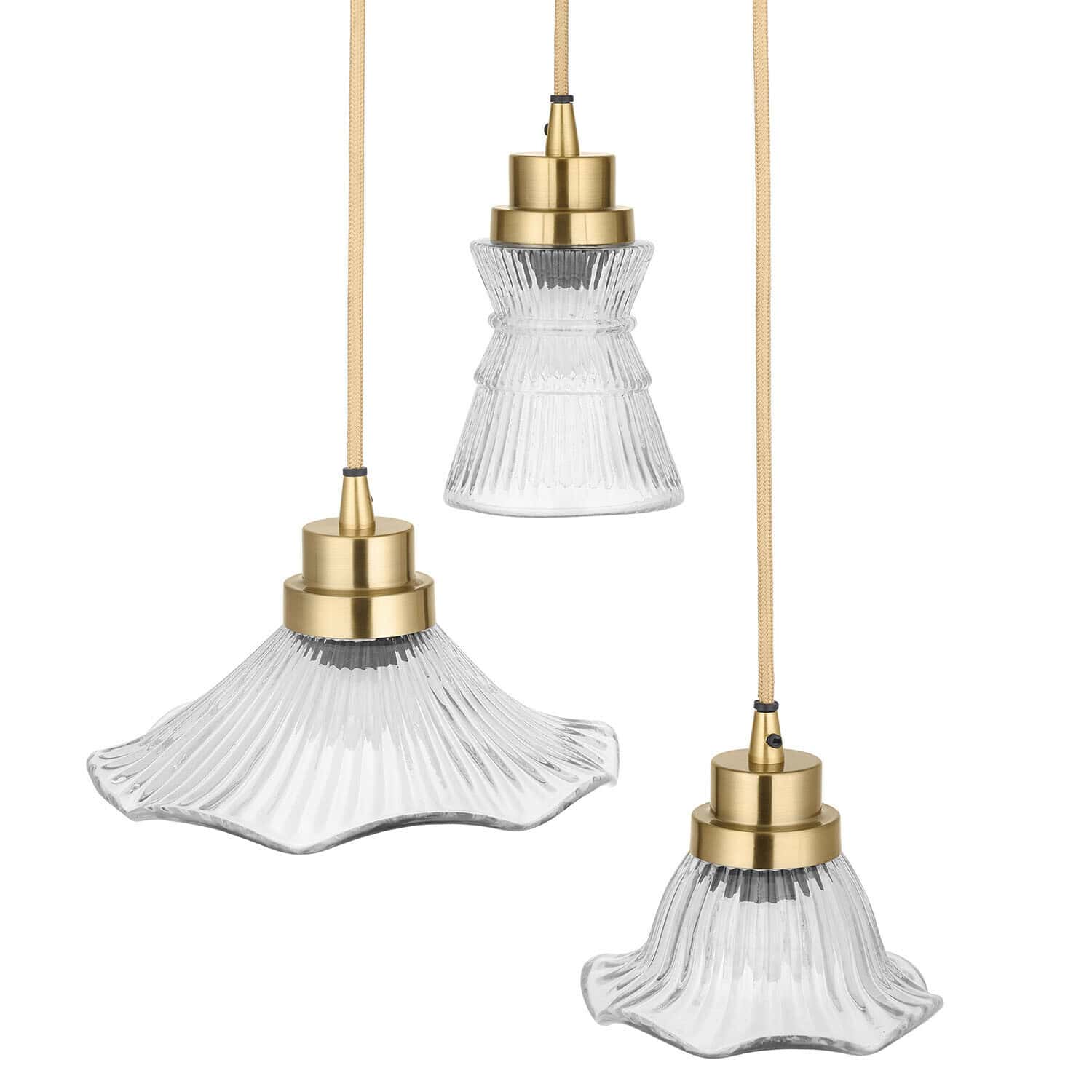 Lampa wisząca, zestaw 3 szt. Lunaras