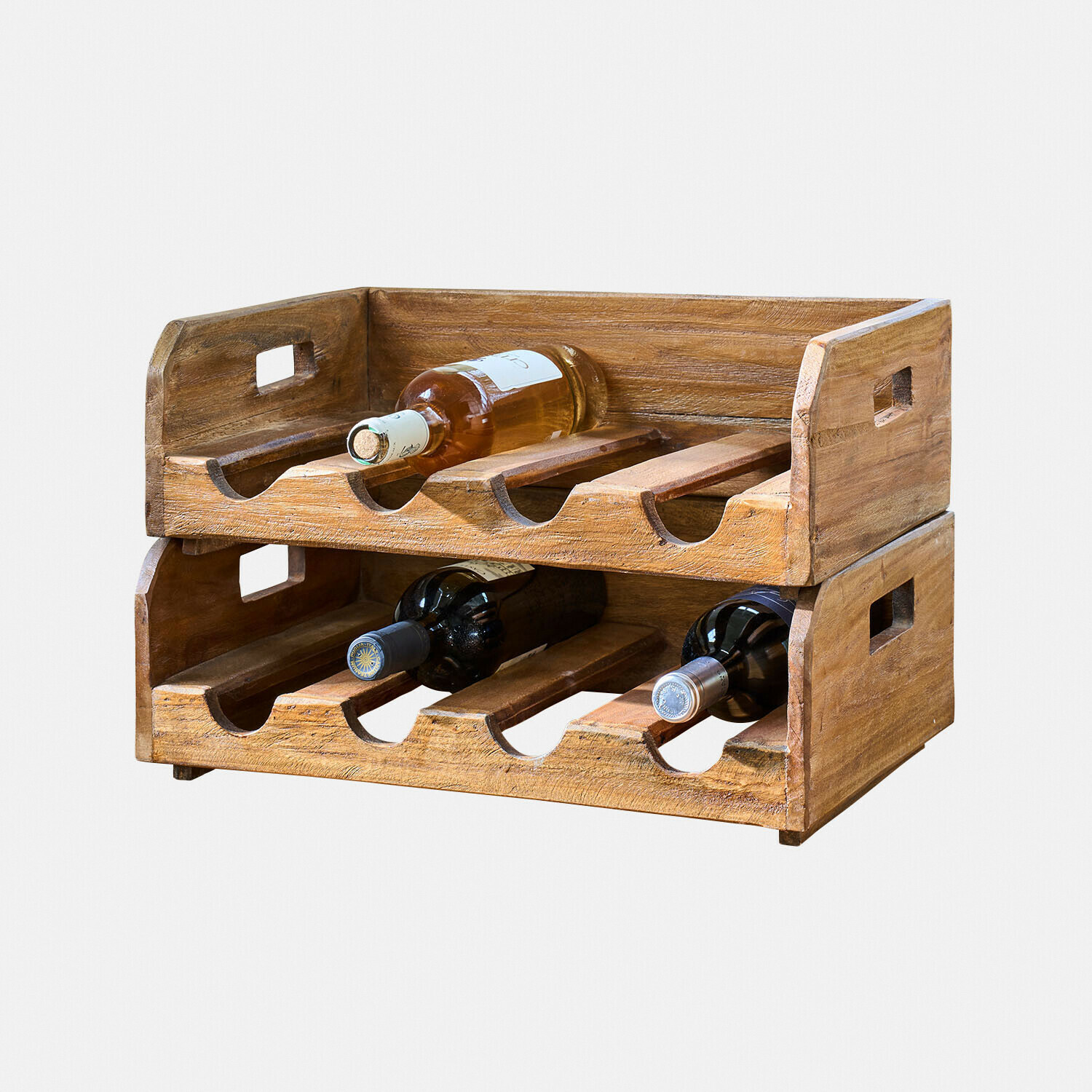 Stojak na butelki, zestaw 2 szt. Crestwooden