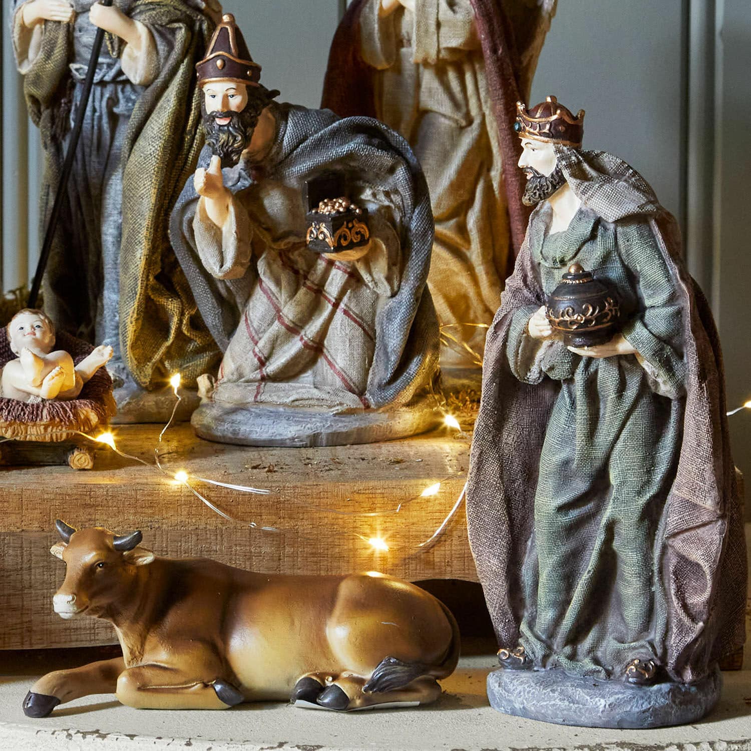 Szopka, zestaw 11 figurek Luniva