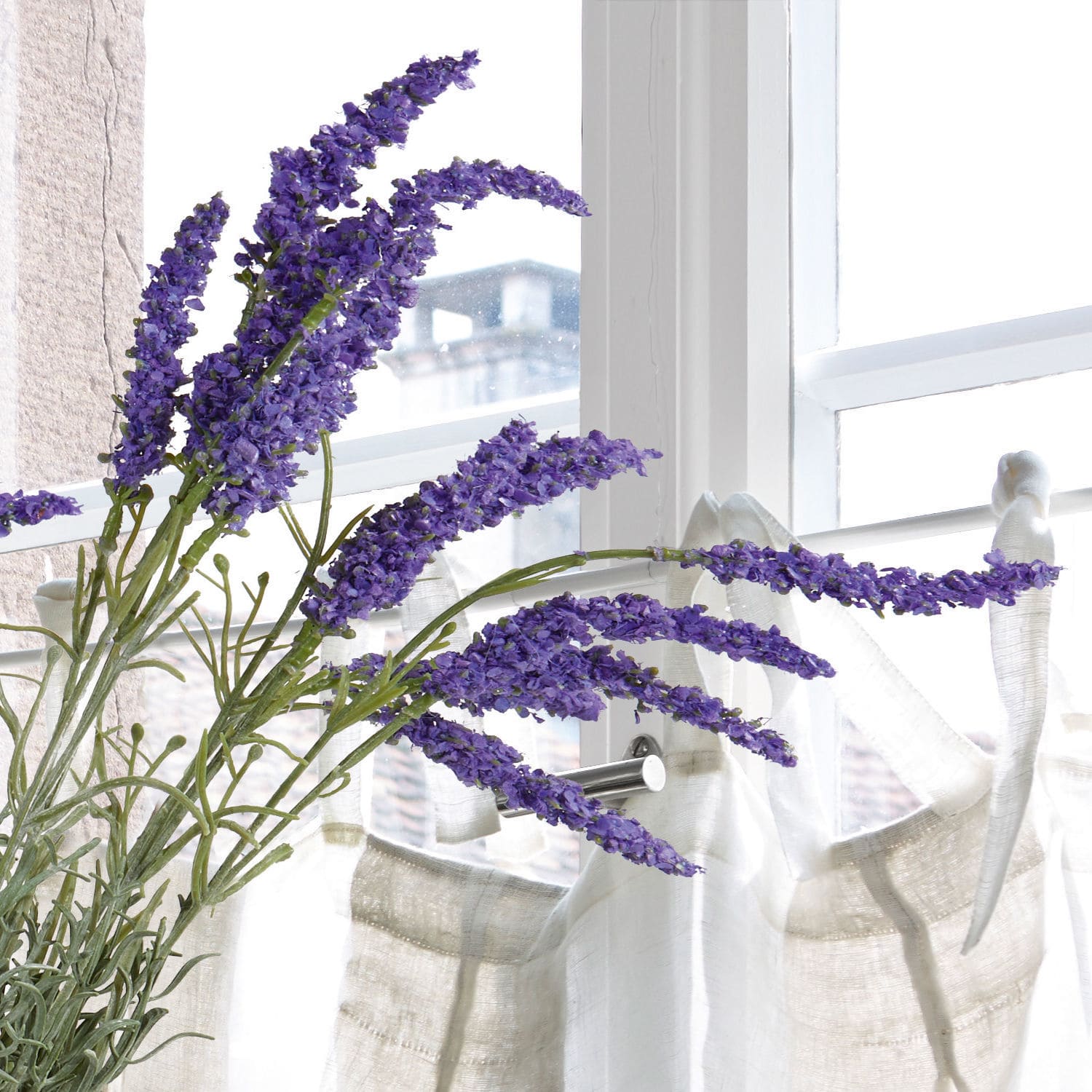 Dekoracja kwiatowa, zestaw 6 szt. Lavender