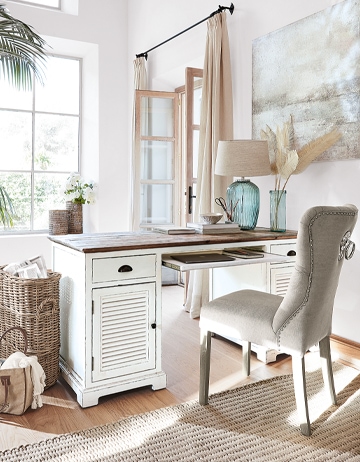 Homeoffice w stylu shabby chic