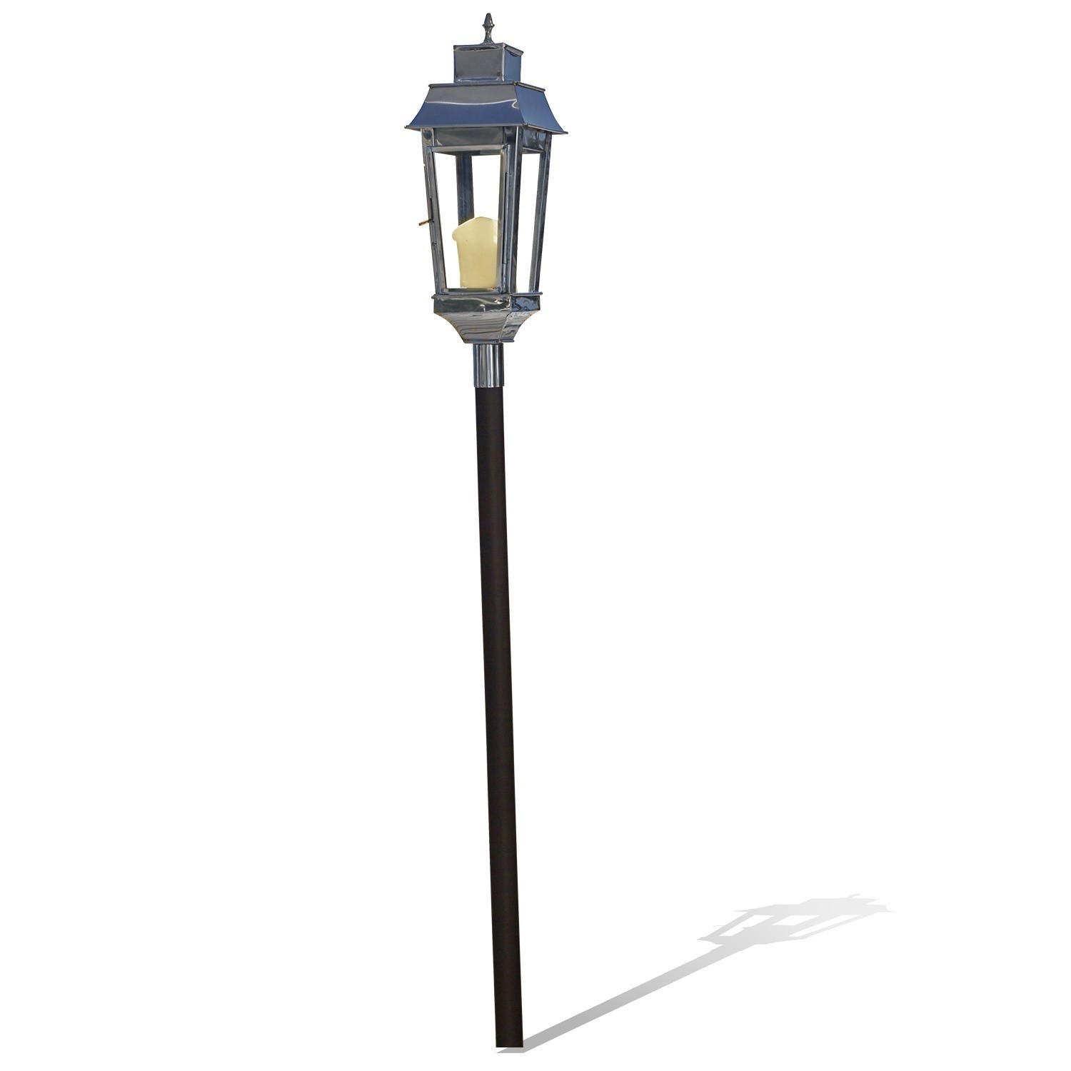 Lampion Fenella Latarnia ogrodowa z metalu w czarnym i srebrnym kolorze z miejscem na świecę, dekoracja zewnętrzna