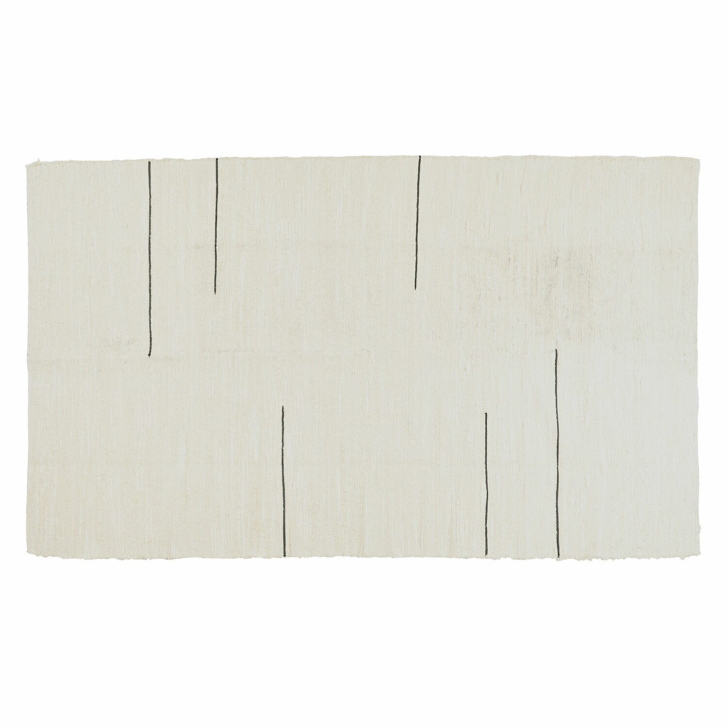 Dywan Avatele Beżowy dywan z cienkimi czarnymi liniami, wykonany z naturalnego materiału, minimalistyczny design