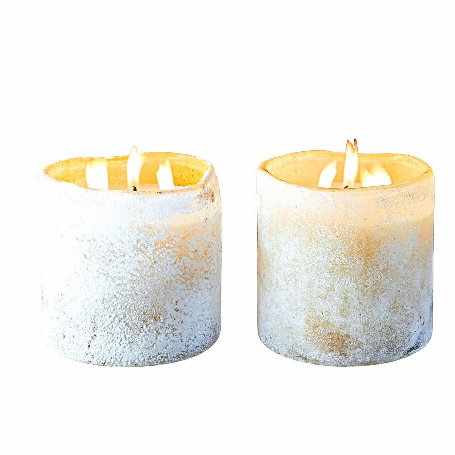 Świecznik ze świecą, zestaw 2 szt. Caladia