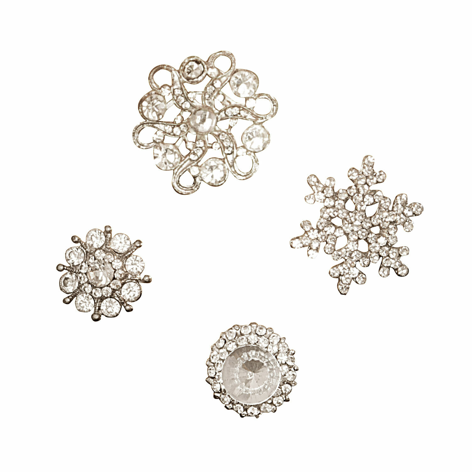 Dekoracyjna pinezka, zestaw 4 szt. Brillliant Pins