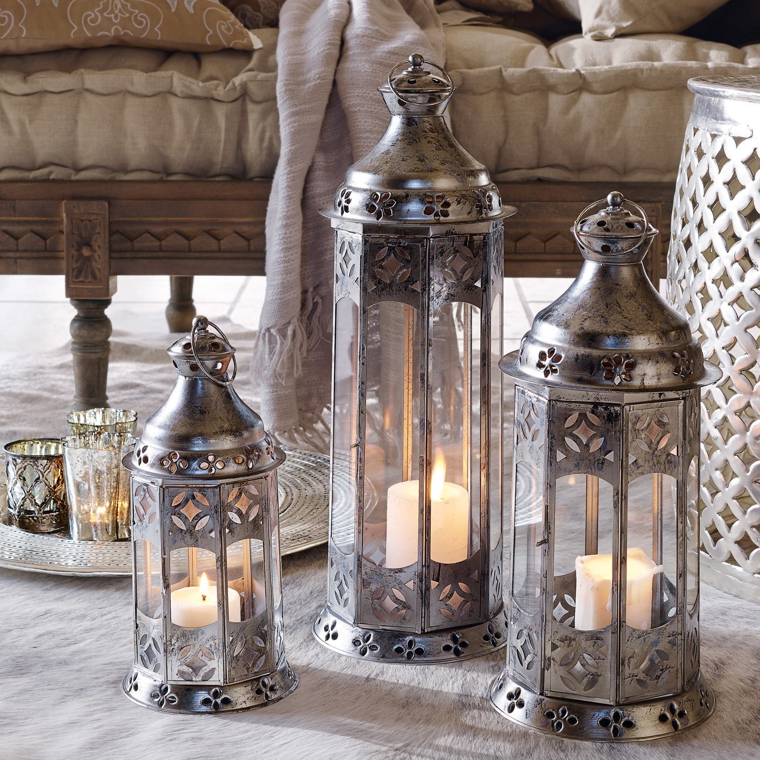Lampion, zestaw 3 szt. Aylin