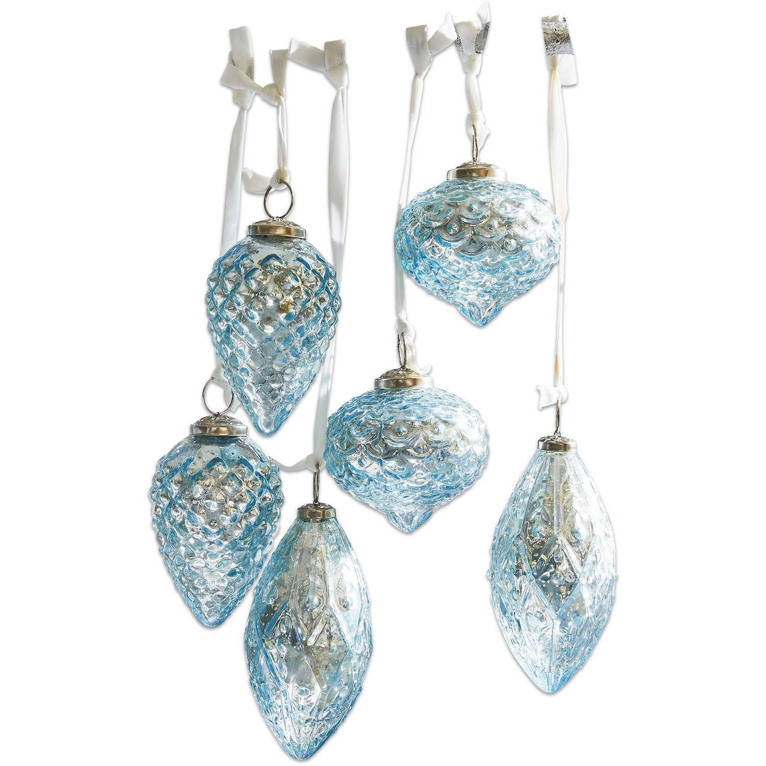 Świąteczne zawieszki, zestaw 6 szt. Blue
